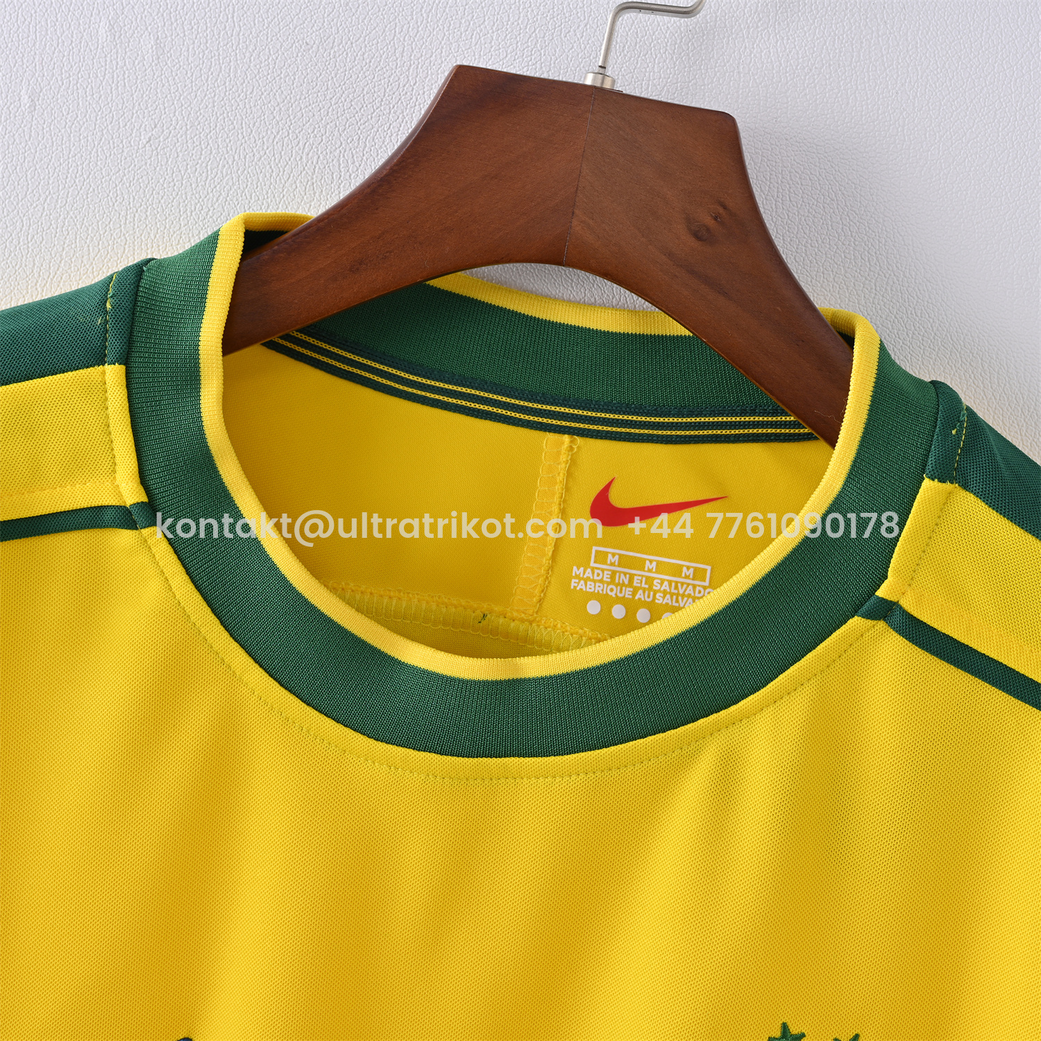 UltraTrikot-Retro Brazil 1998 Home Long Sleeves Jersey