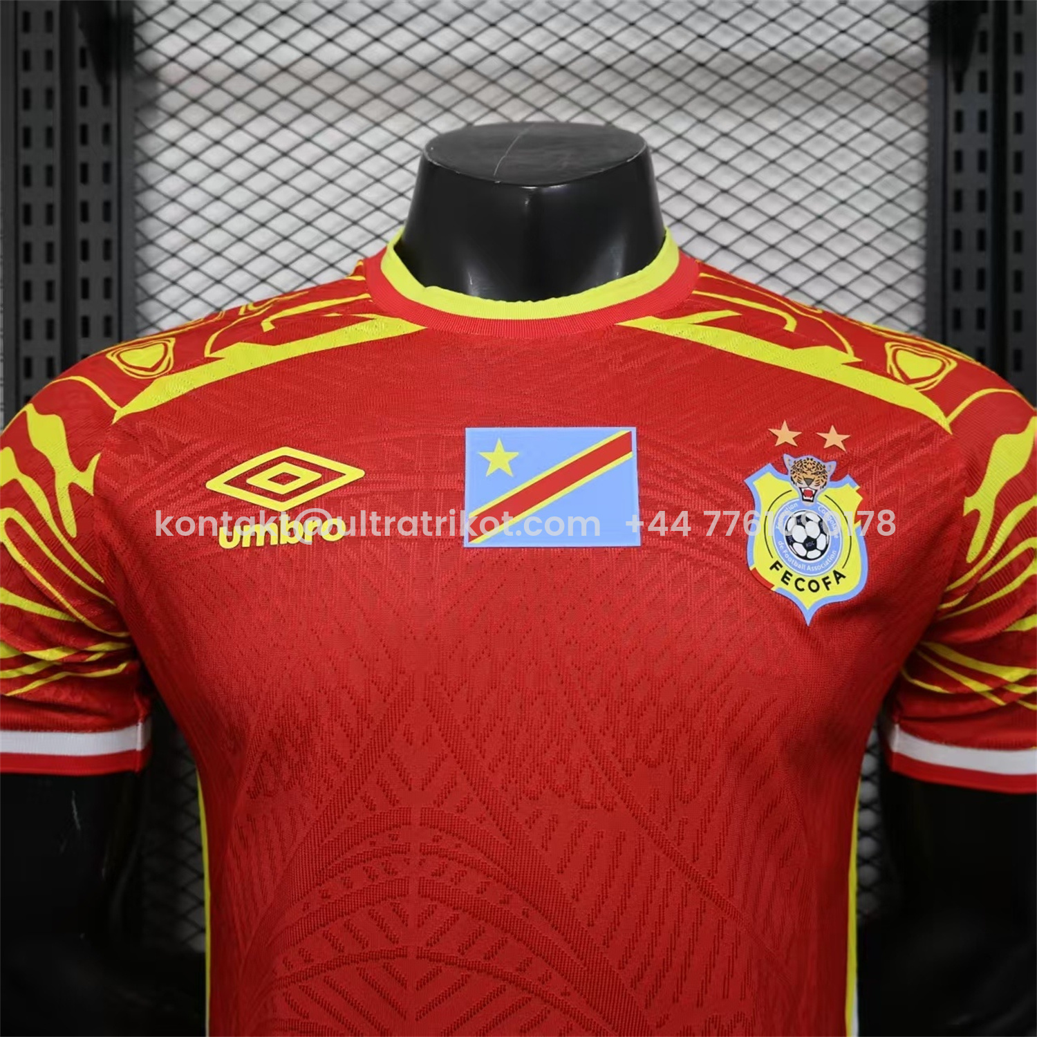 UltraTrikot-Congo 2026 Third Red Jersey - Player Version