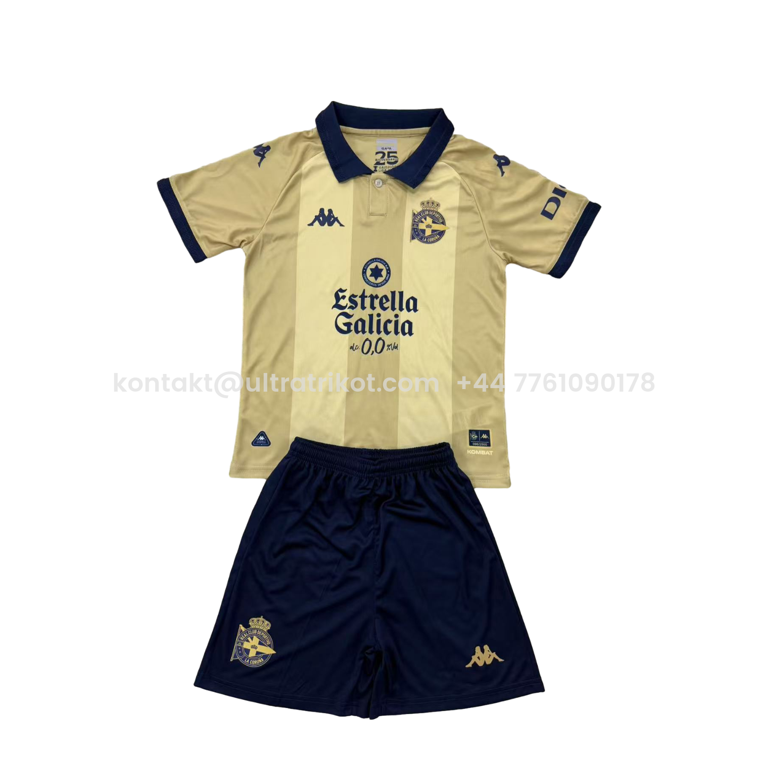 UltraTrikot-Deportivo de La Coruña 24-25 25th Anniversary of La Liga Triumph Men's Adult Jersey Set - Fans Version