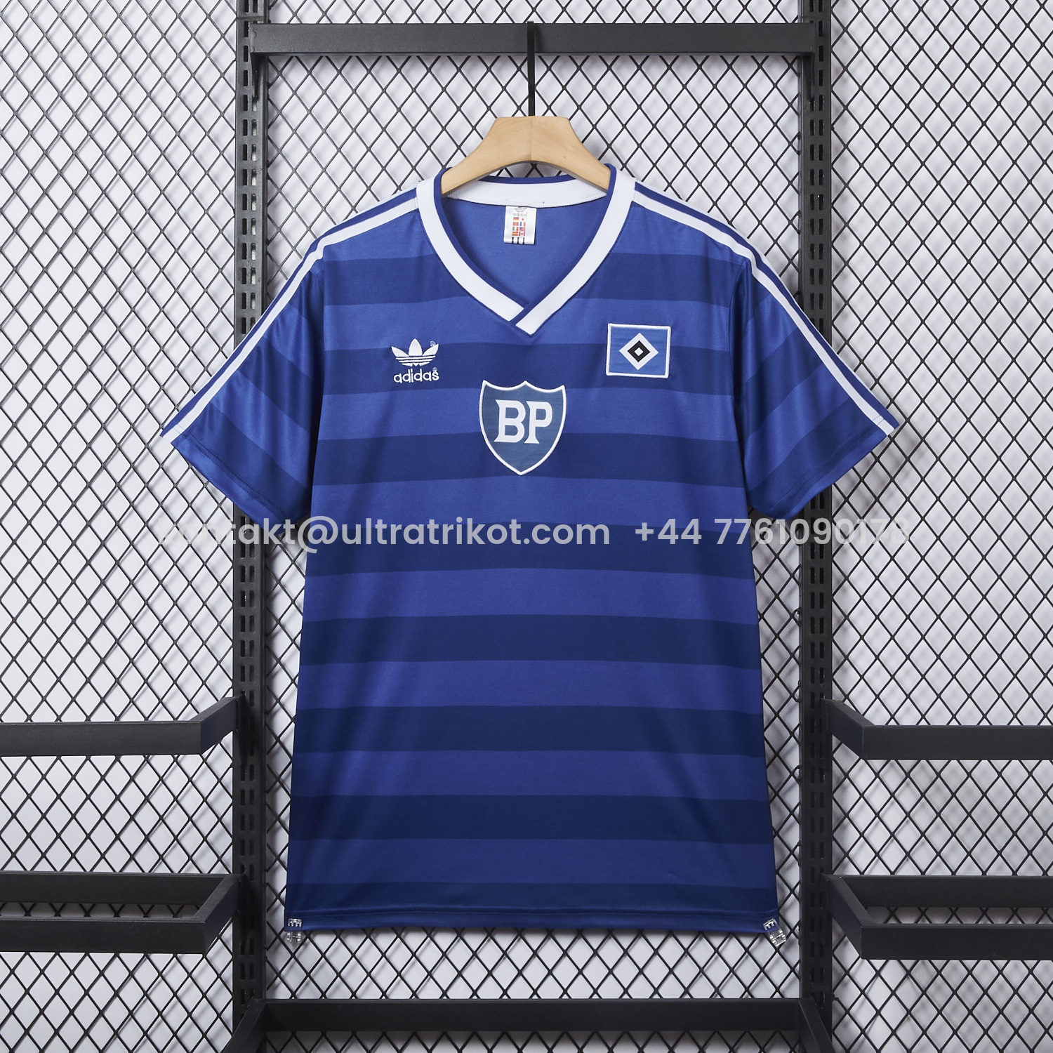 UltraTrikot-Retro Hamburger SV 1986-87 Away Blue Jersey