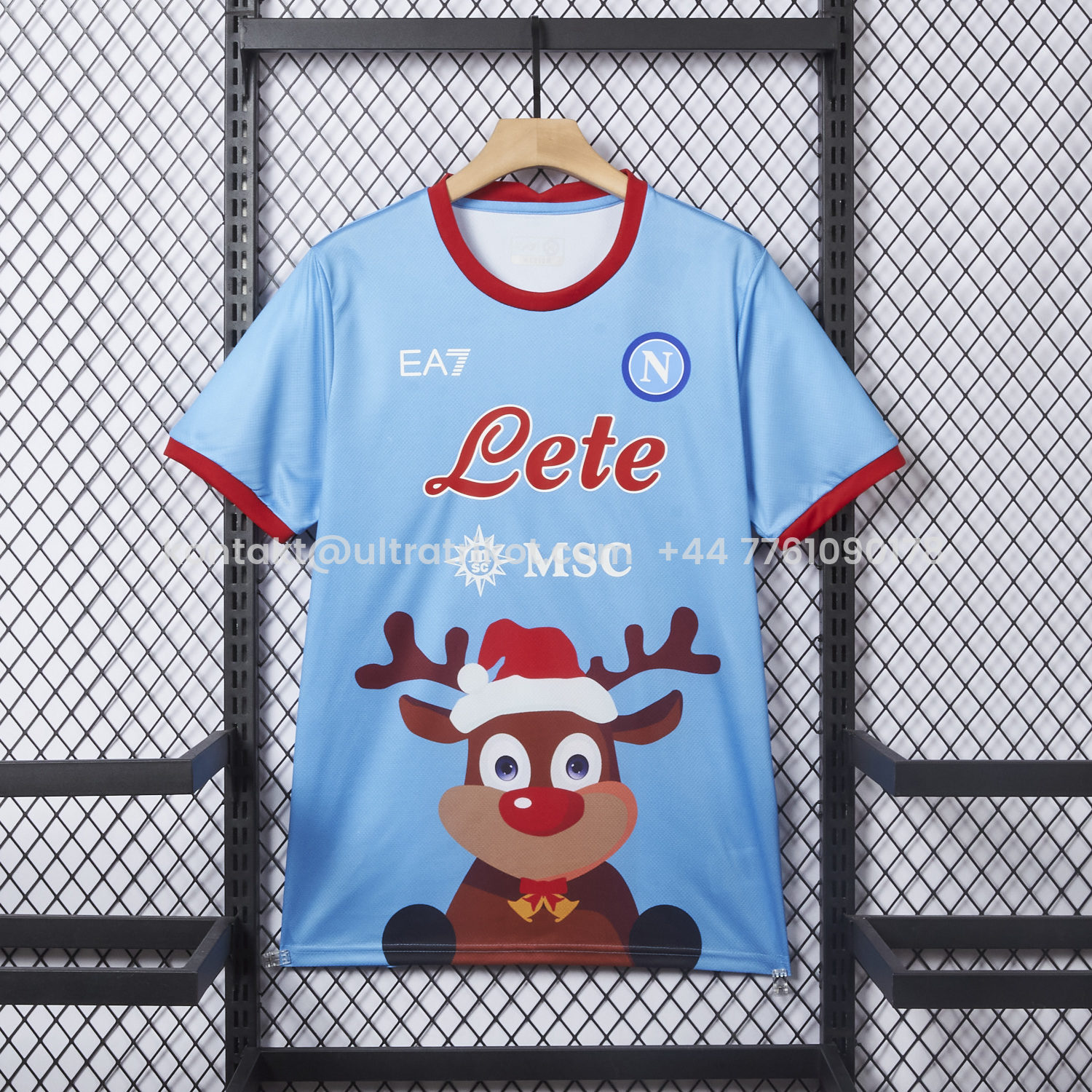 UltraTrikot-Napoli 25-26 Blue Christmas Elk Special Edition Jersey - Fans Version