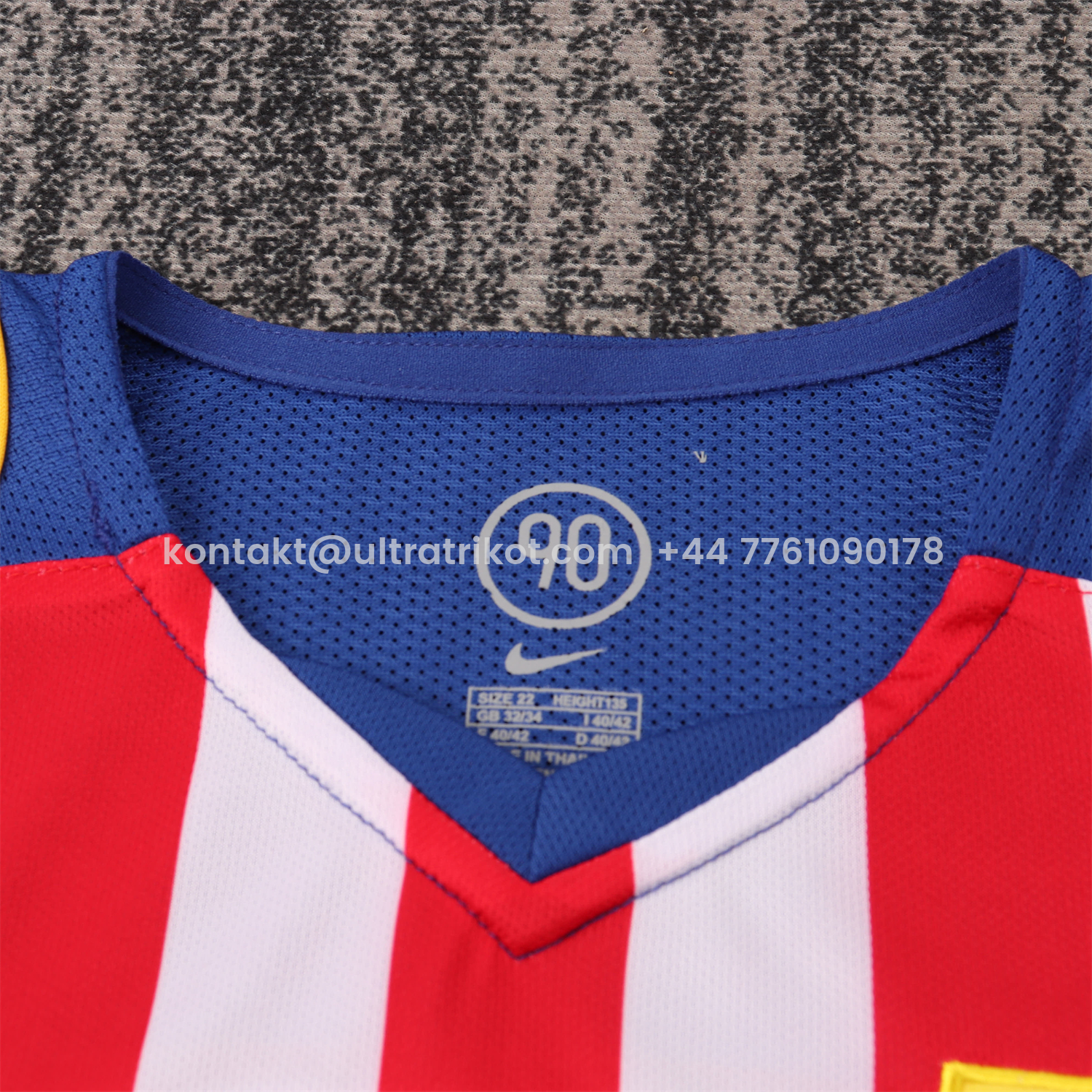 UltraTrikot-Retro Atletico Madrid 2004-05 Home S.p.i.d.e.r M.a.n Special Kids Kit
