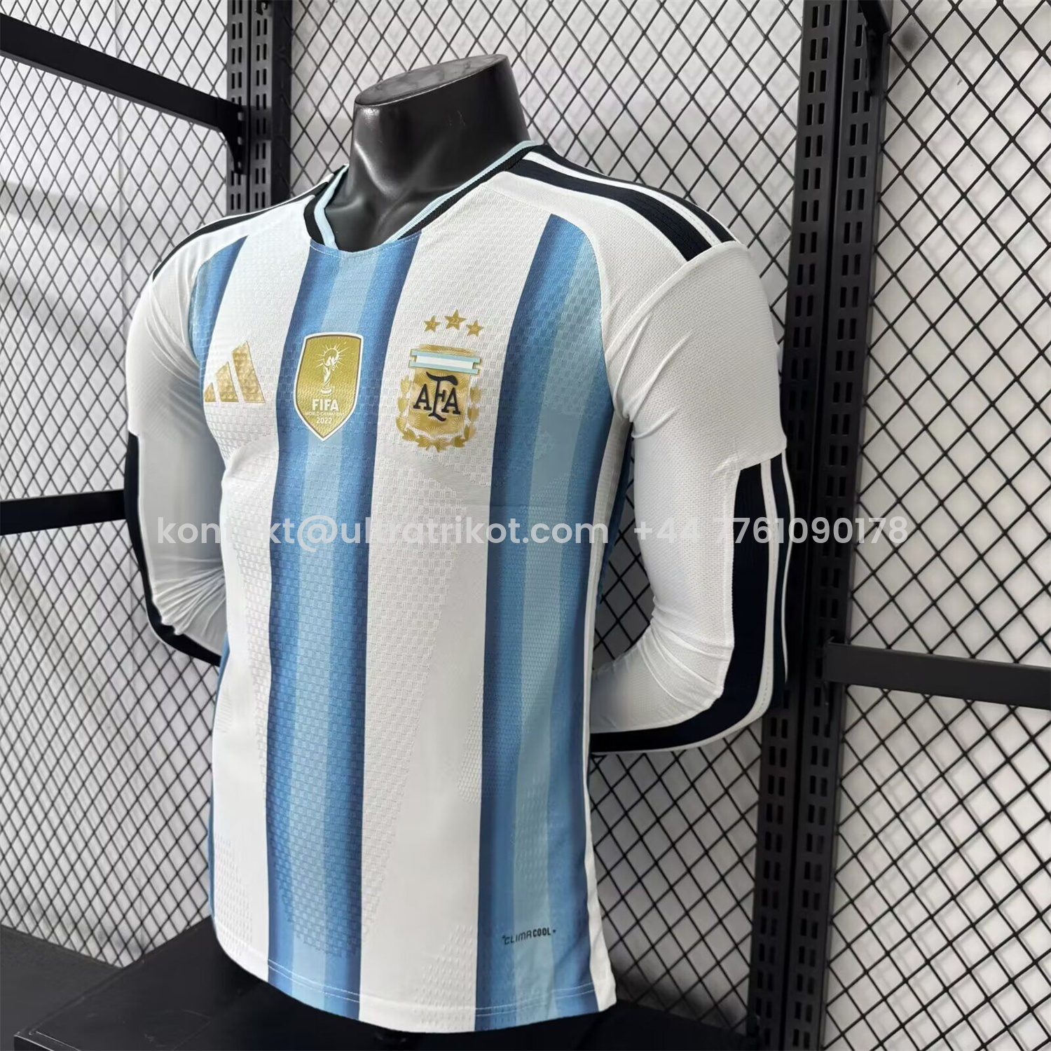 UltraTrikot-Argentina 2026 Home Long Sleeves Jersey - Player Version