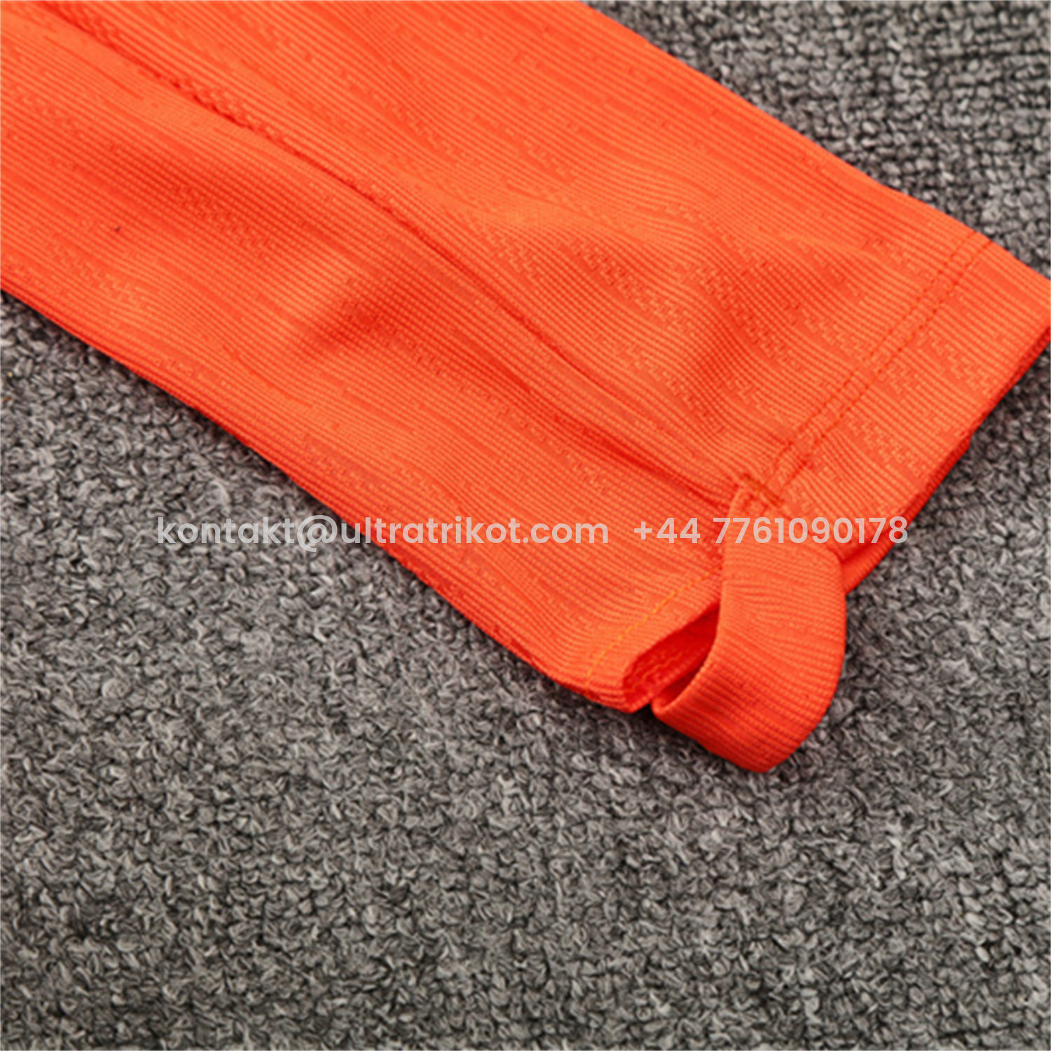 UltraTrikot-Barcelona 25-26 Kids Long Sleeve Training Set - Orange Top Royal Blue Sponsor & Royal Blue Pants