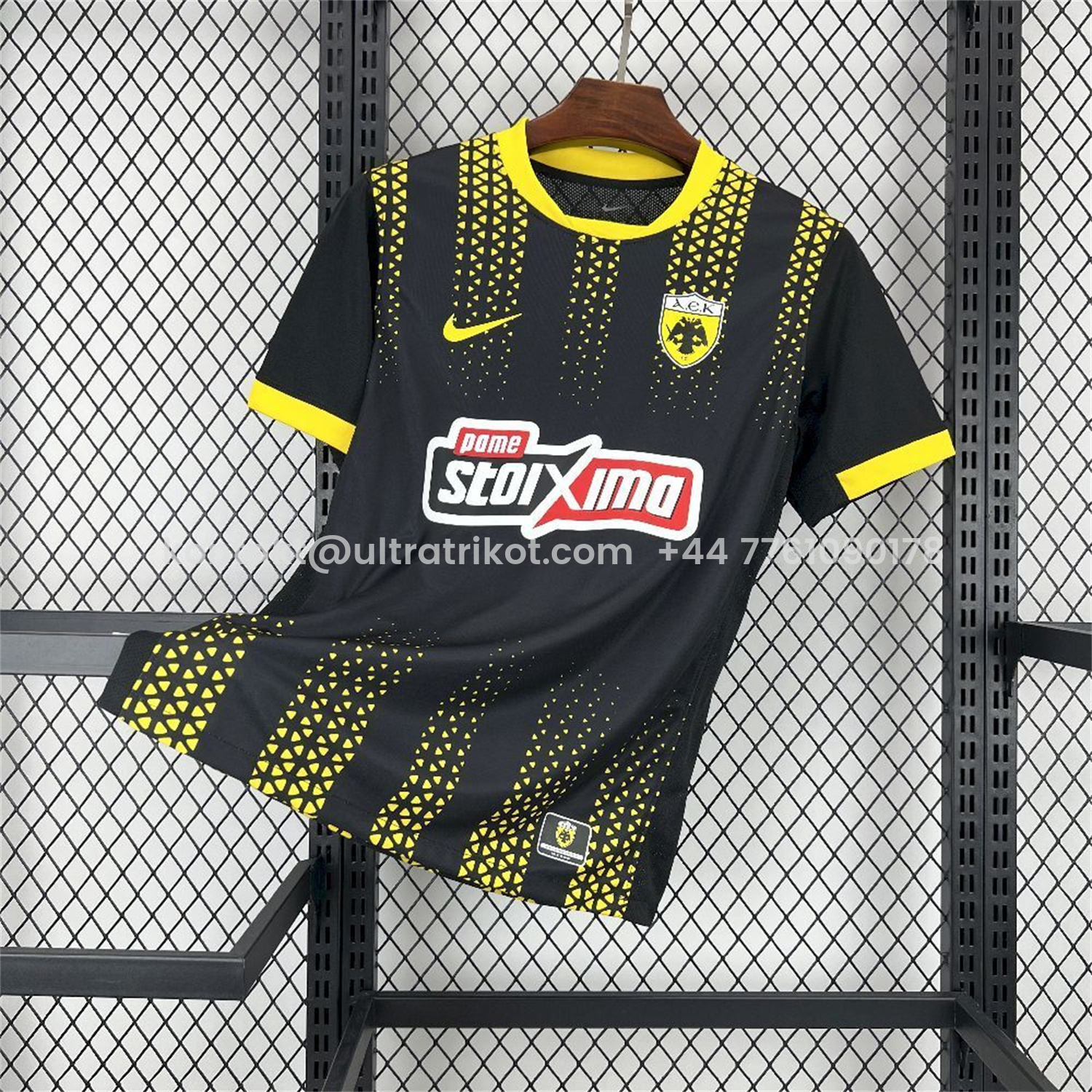 UltraTrikot-AEK Athens 25-26 Away Black Jersey - Fans Version