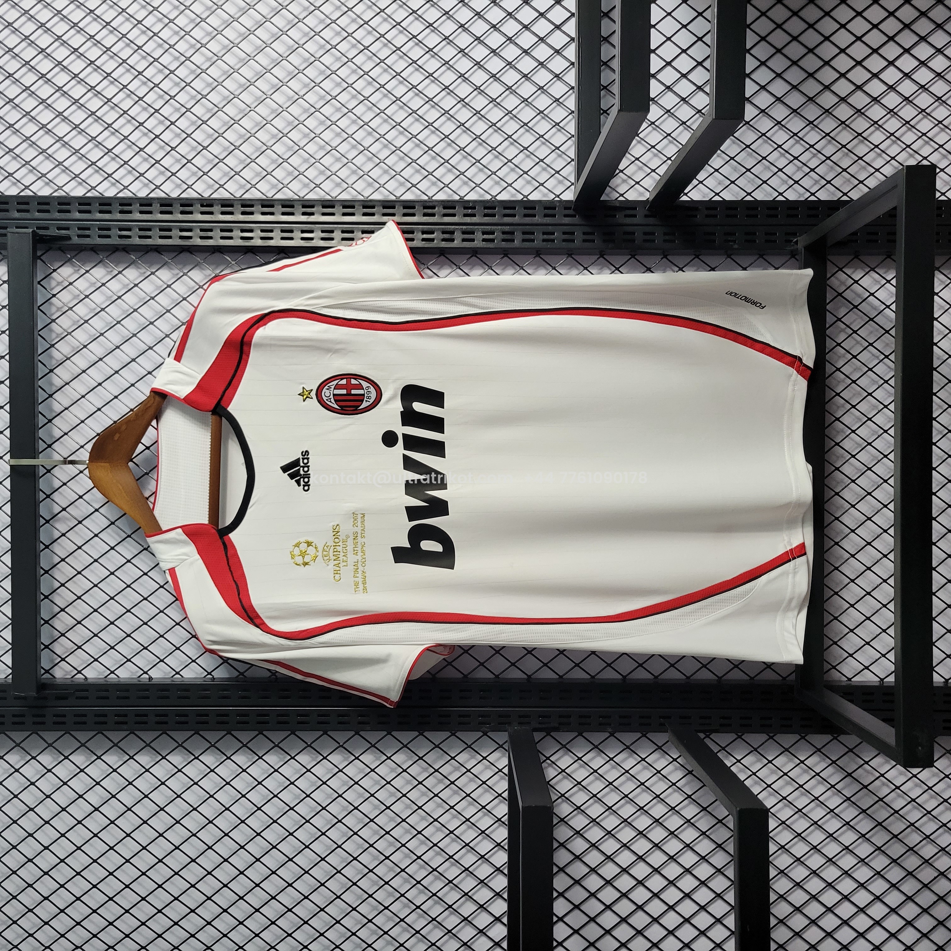 UltraTrikot-Retro AC Milan 06-07 Away Stadium Jersey - Champions League Final