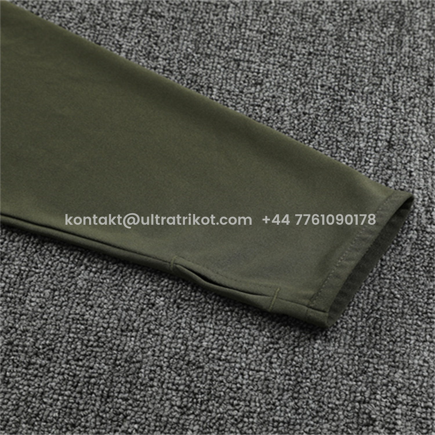 UltraTrikot-Real Madrid 25-26 Kids Long Sleeve Training Set - Light Green Top & Army Green Pants