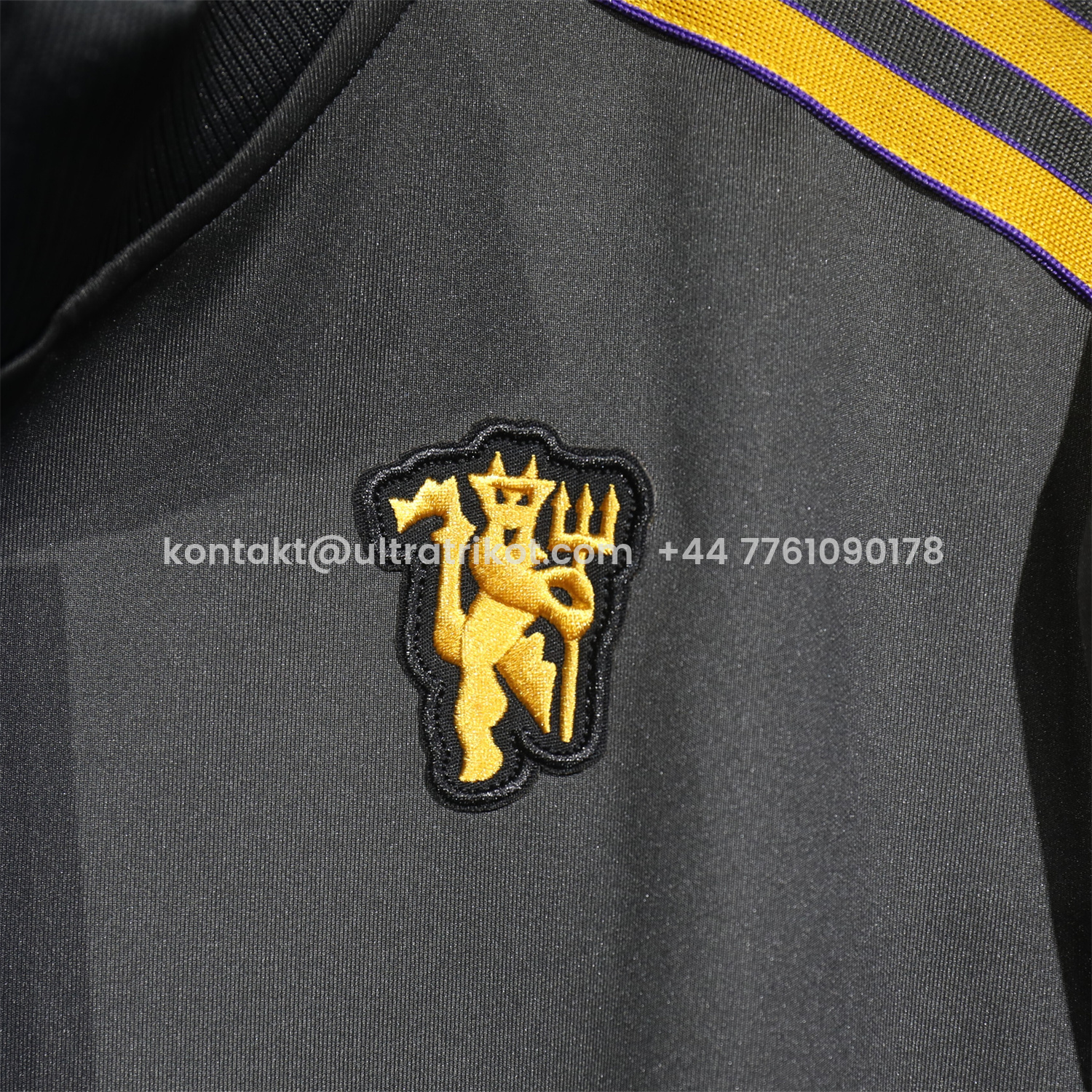 UltraTrikot-Manchester United 25-26 Pure Color Training Set - Black Top and Black Pants