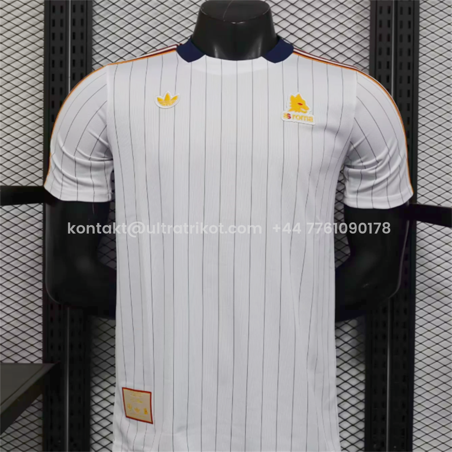 UltraTrikot-AS Roma 25-26 Icon Travel Special Edition White Jersey - Player Version