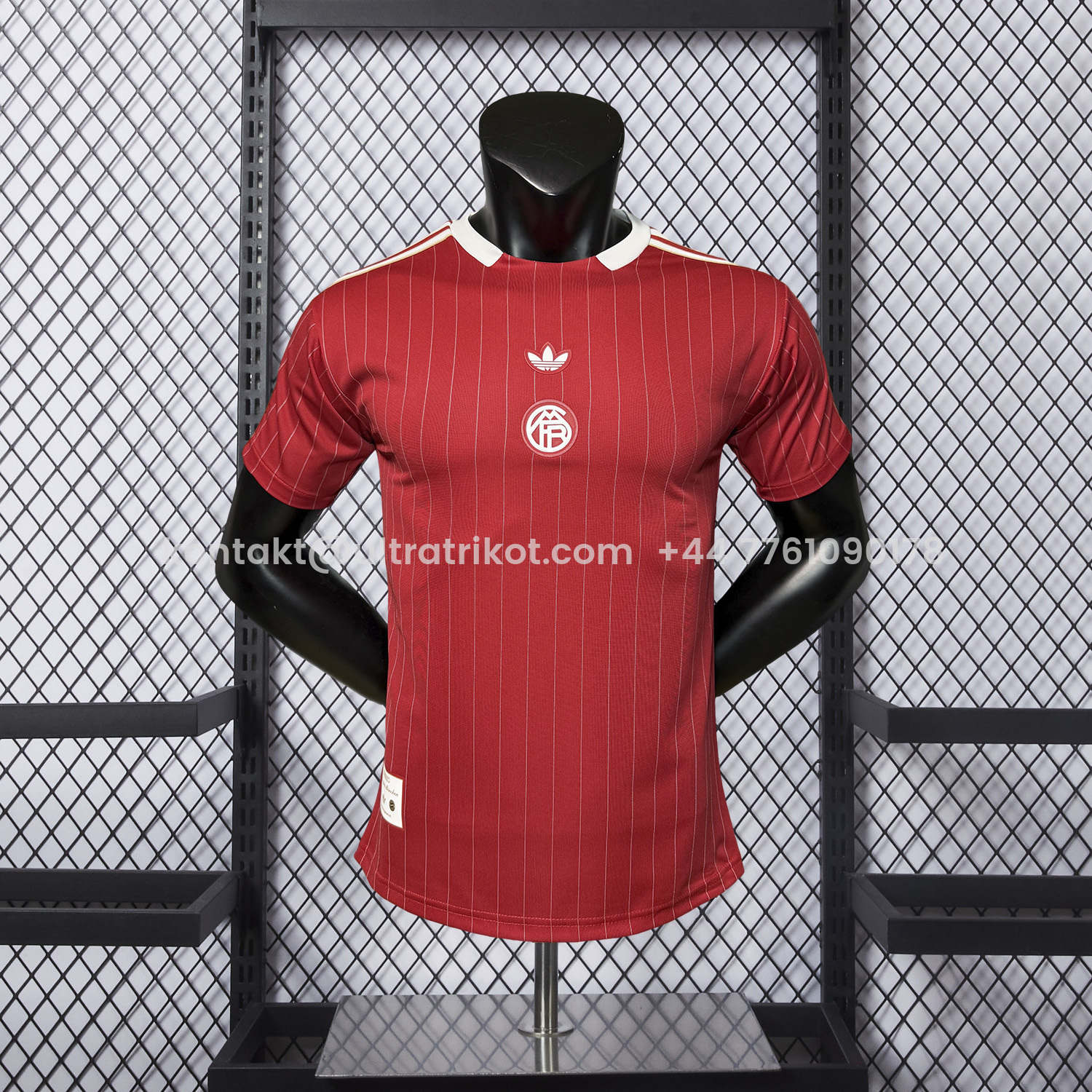 UltraTrikot-Bayern Munich 25-26 Trefoil Red And White Travel Jersey - Player Version