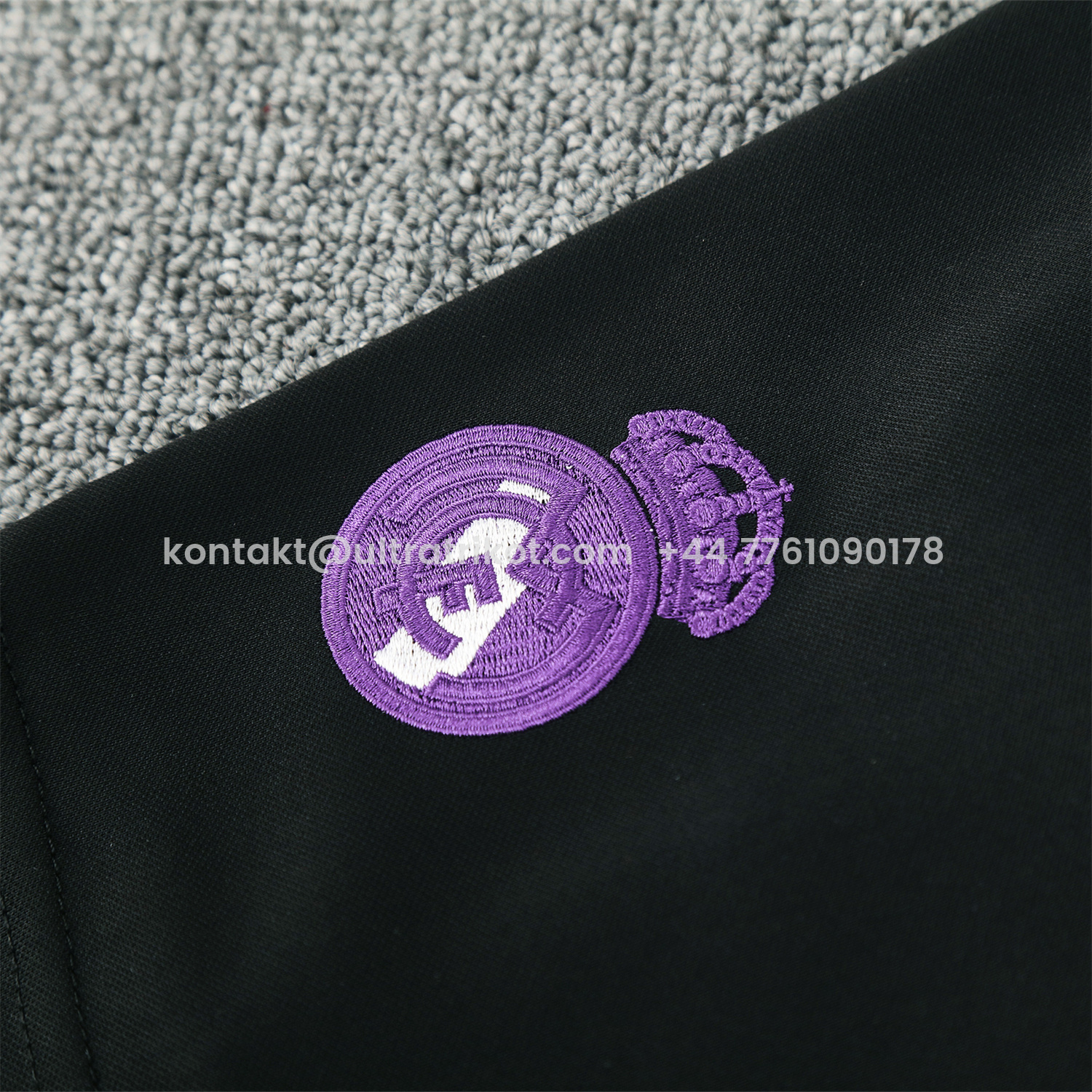 UltraTrikot-Real Madrid 25-26 Short-Sleeve Training Set - Blue Edge Black Top & Black Shorts