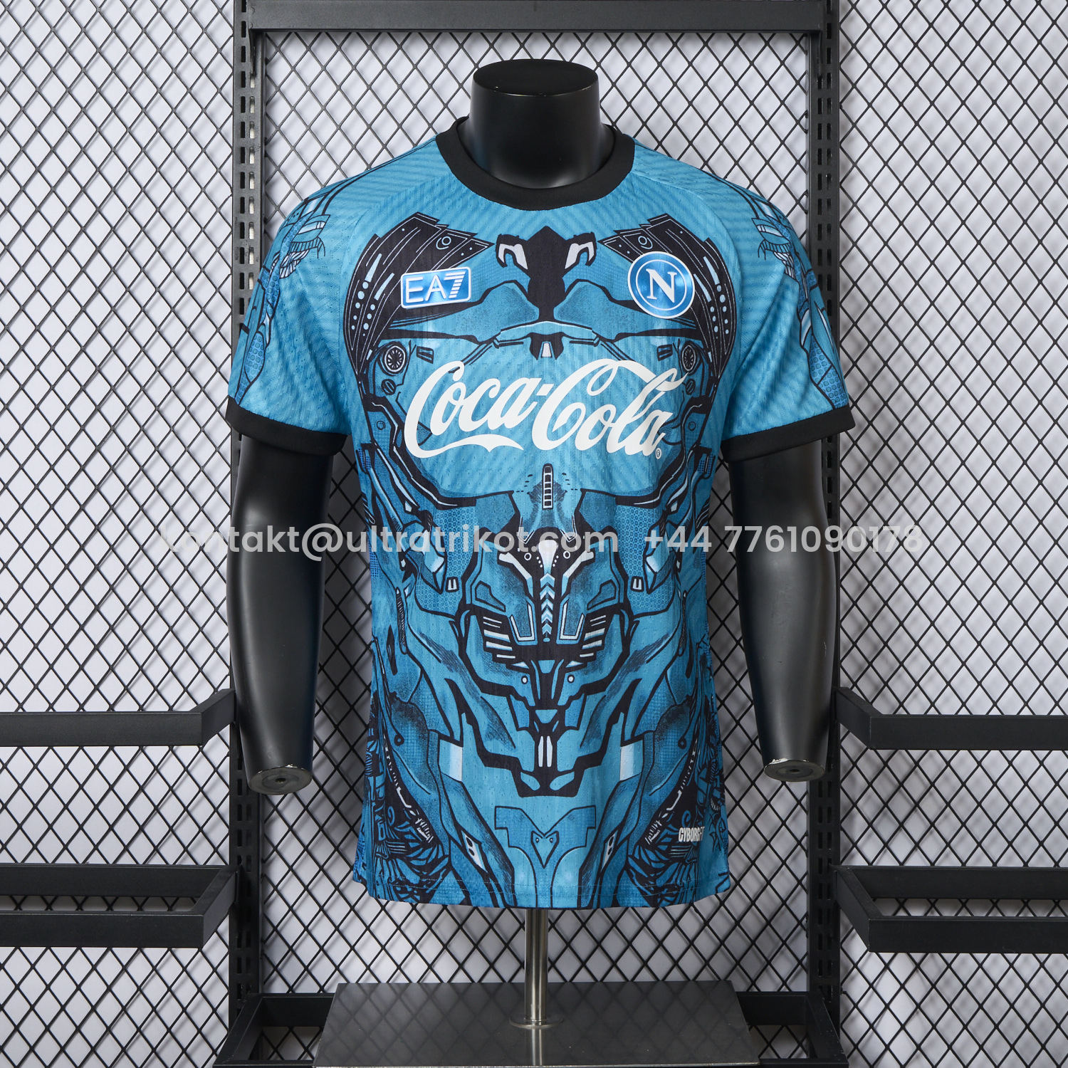 UltraTrikot-Napoli 25-26 Blue Mecha Training Jersey - Player Version