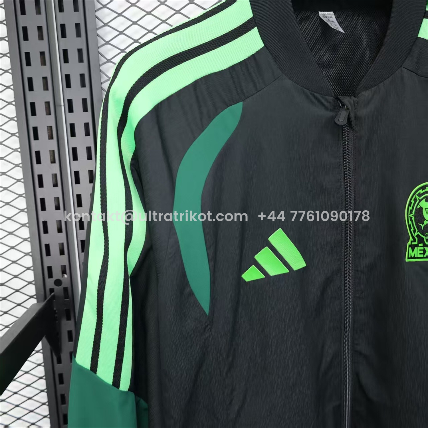UltraTrikot-Mexico 25-26 Green And Black Windbreaker Jacket 