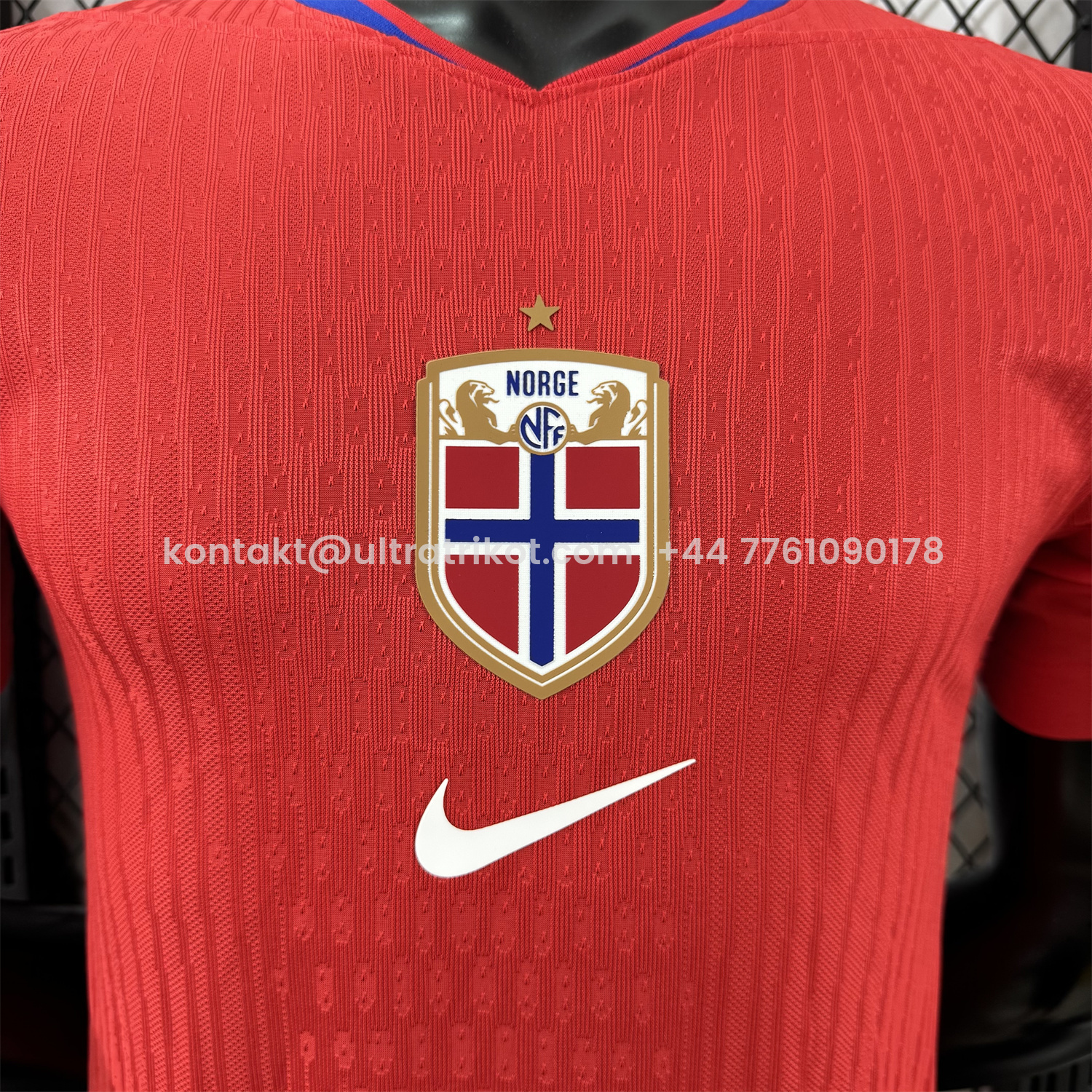 UltraTrikot-Norway 25-26 Home Women's Team Home Jersey - Men's Player Version