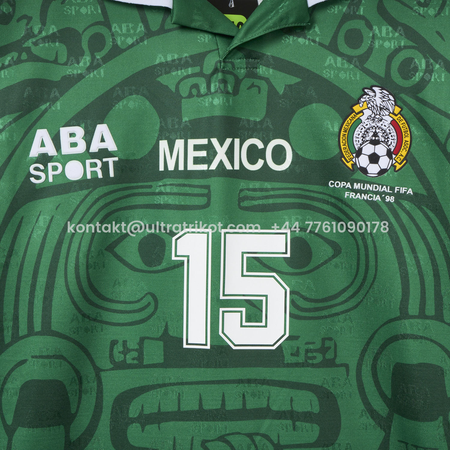 UltraTrikot-Retro Mexico 1998 Home Jersey