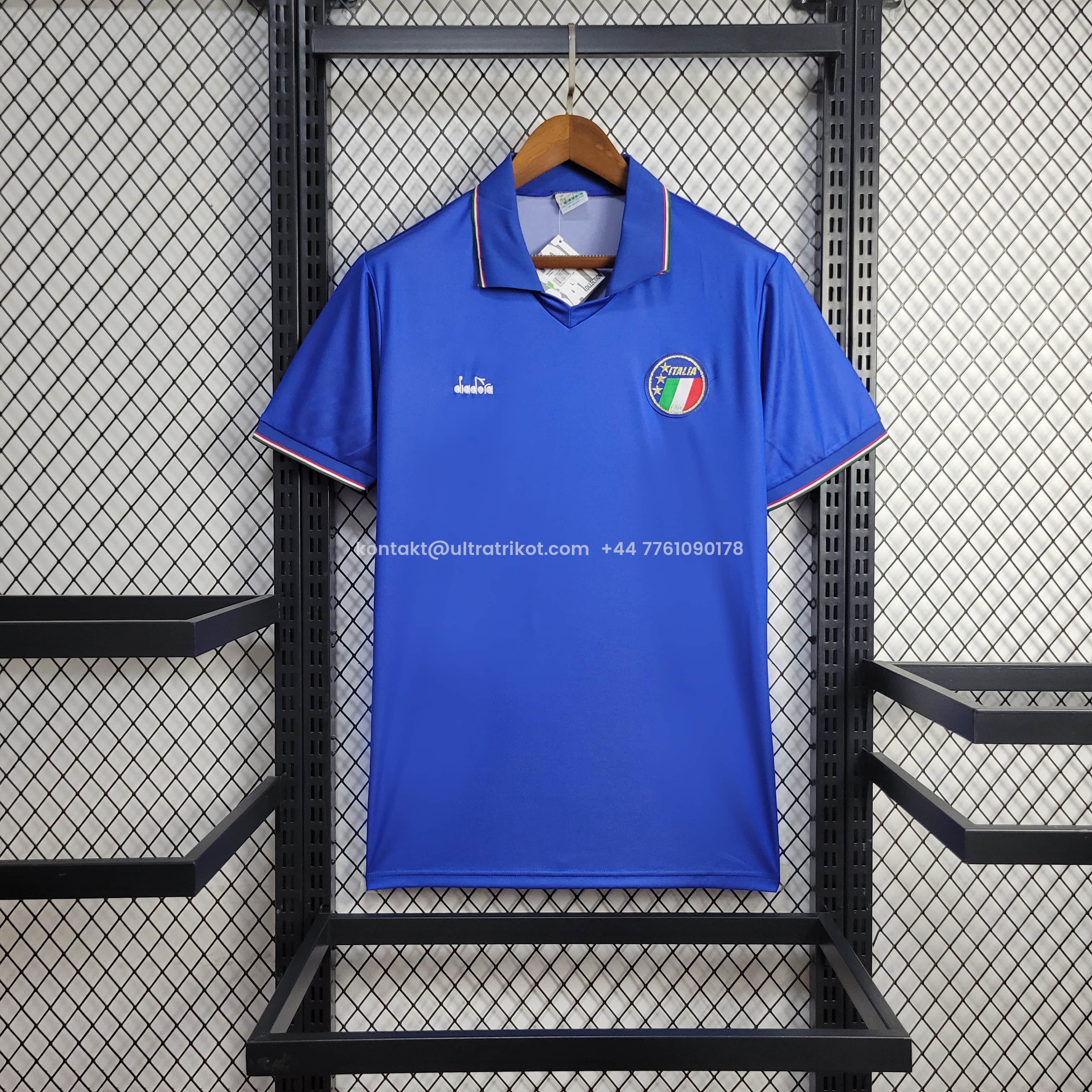 UltraTrikot-Retro Italy 1990 Home Stadium Jersey