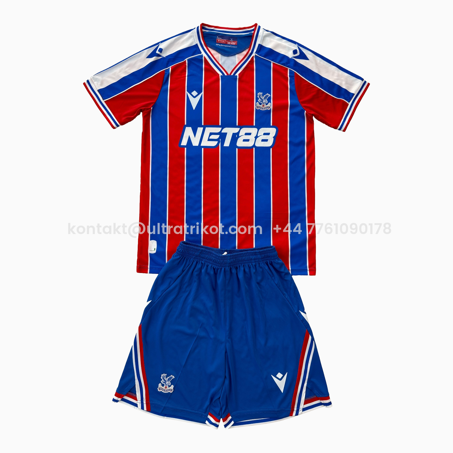 UltraTrikot-Crystal Palace 25-26 Home Men's Adult Jersey Set - Fans Version