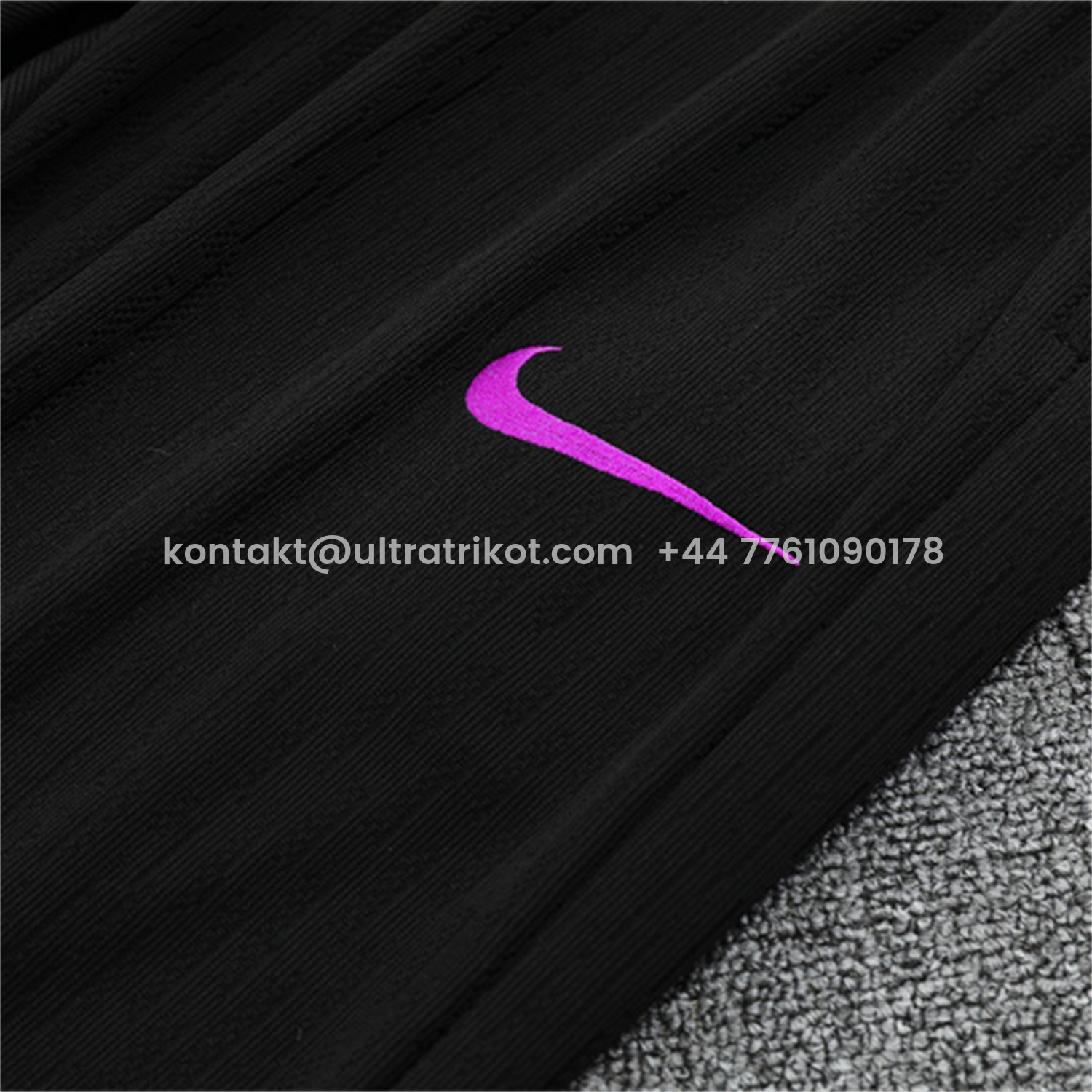 UltraTrikot-England 25-26 Long Sleeve Training Set - Player Version - Purple Top and Black Pants