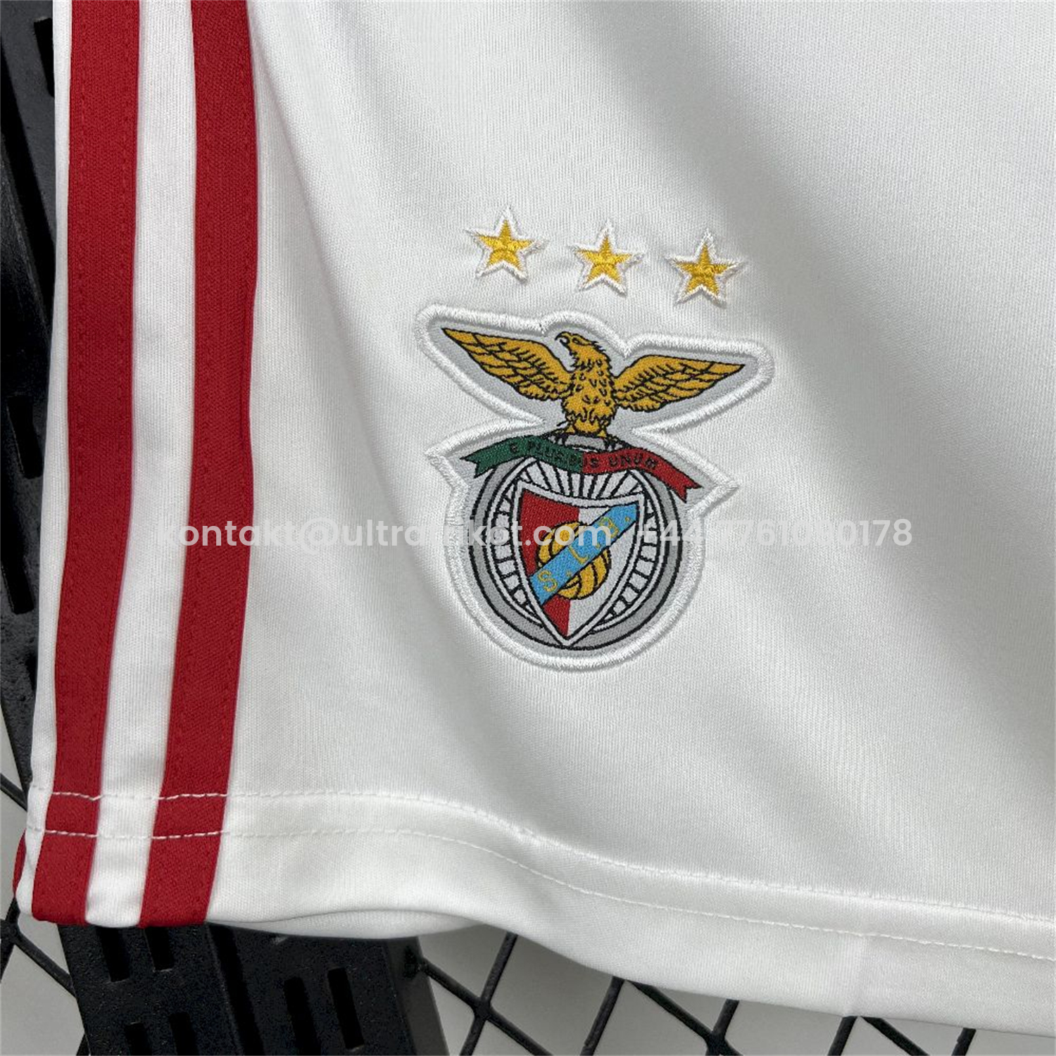 UltraTrikot-Benfica 25-26 Home White Shorts - Fans Version