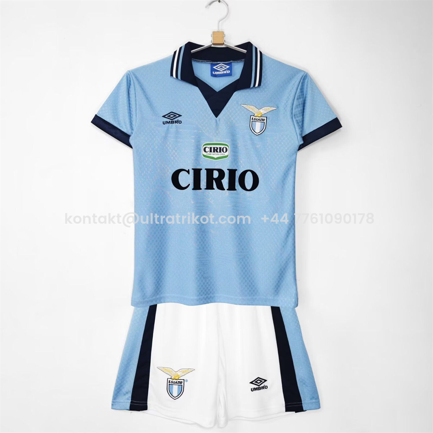UltraTrikot-Retro Lazio 1996-97 Home Kids Kit