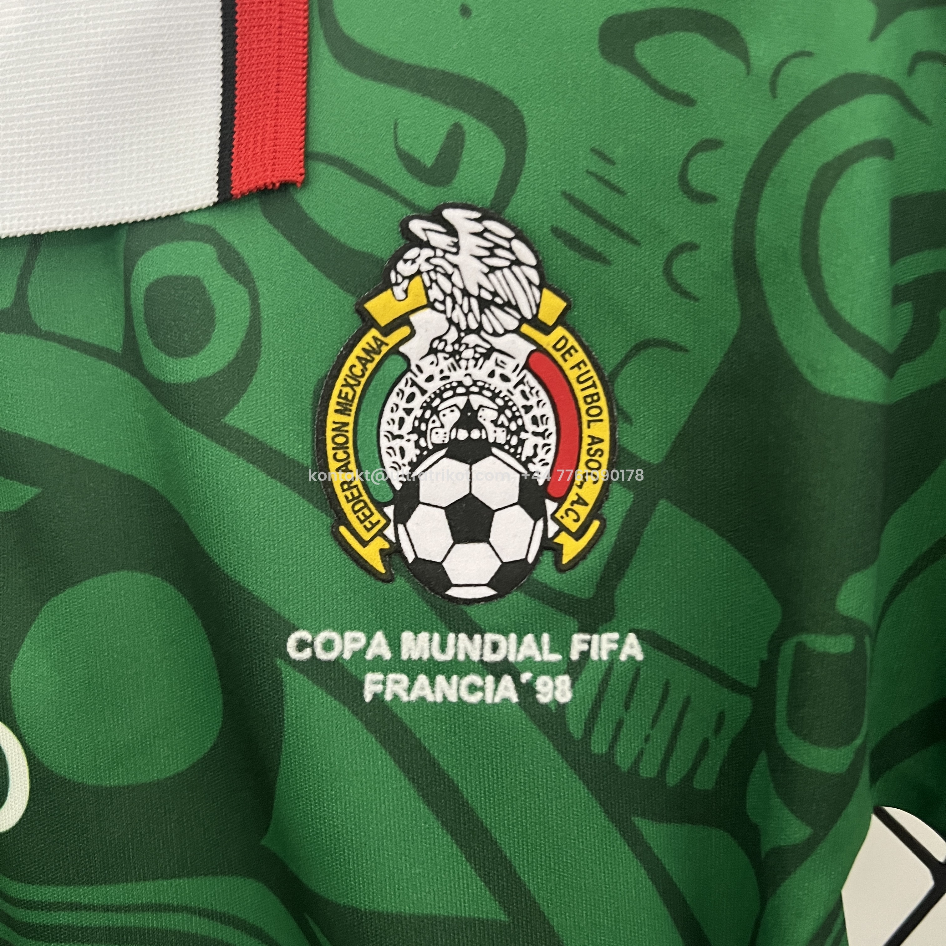 UltraTrikot-Retro Mexico 1998 Home Stadium Kids Kit