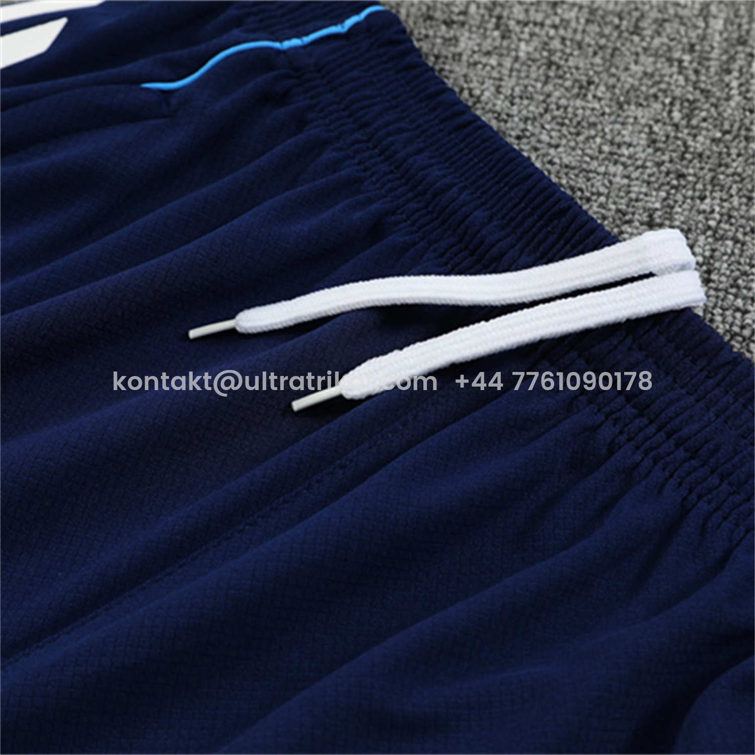 UltraTrikot-Real Madrid 25-26 Kids Short-Sleeve Training Set - Royal Blue Top & Royal Blue Shorts