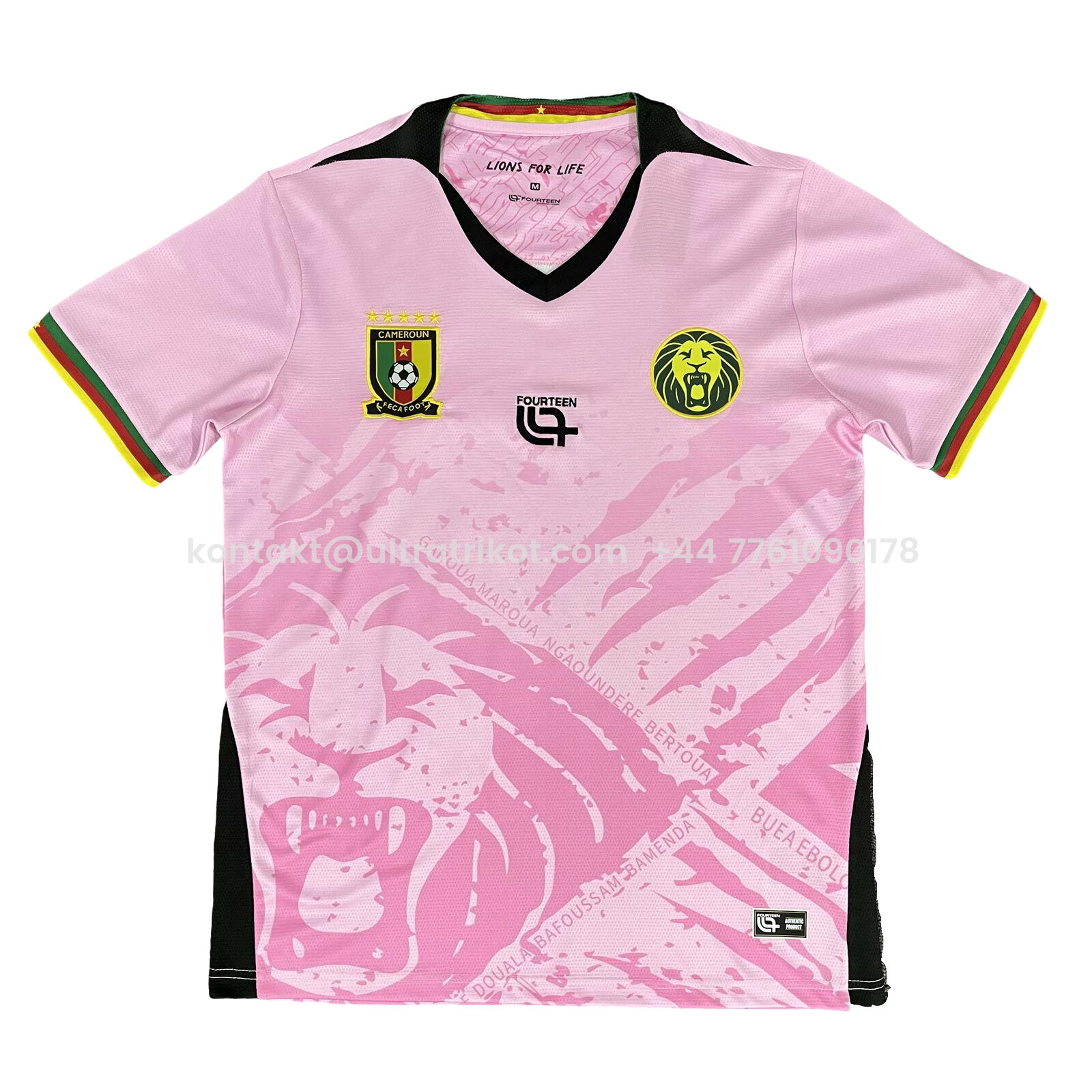UltraTrikot-Cameroon 25-26 Pink Training Jersey - Fans Version