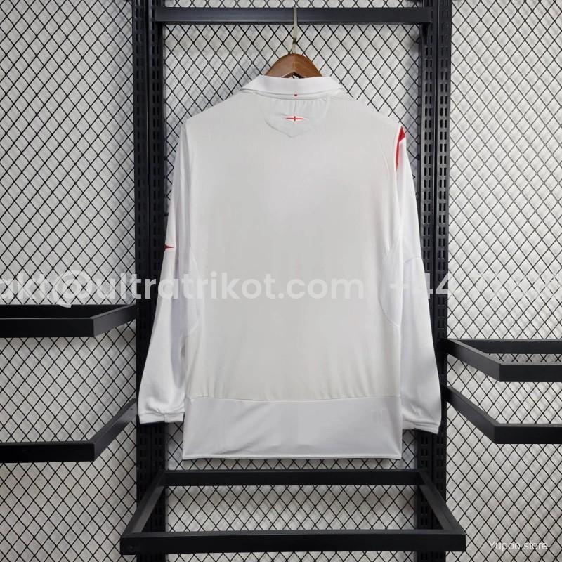UltraTrikot-Retro England 2006 Home Long Sleeve Jersey