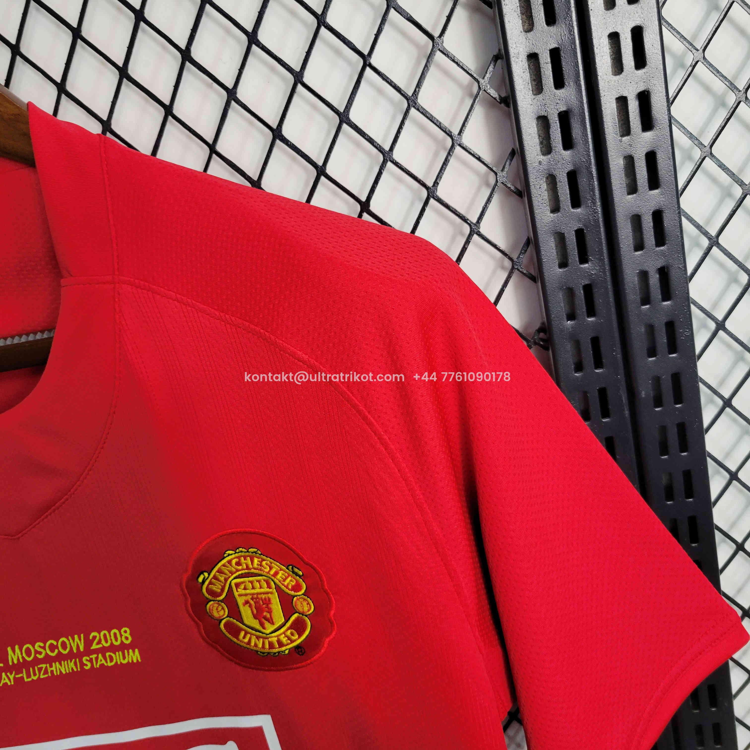 UltraTrikot-Retro Manchester United 07-08 Home Jersey - Champions League Final Version