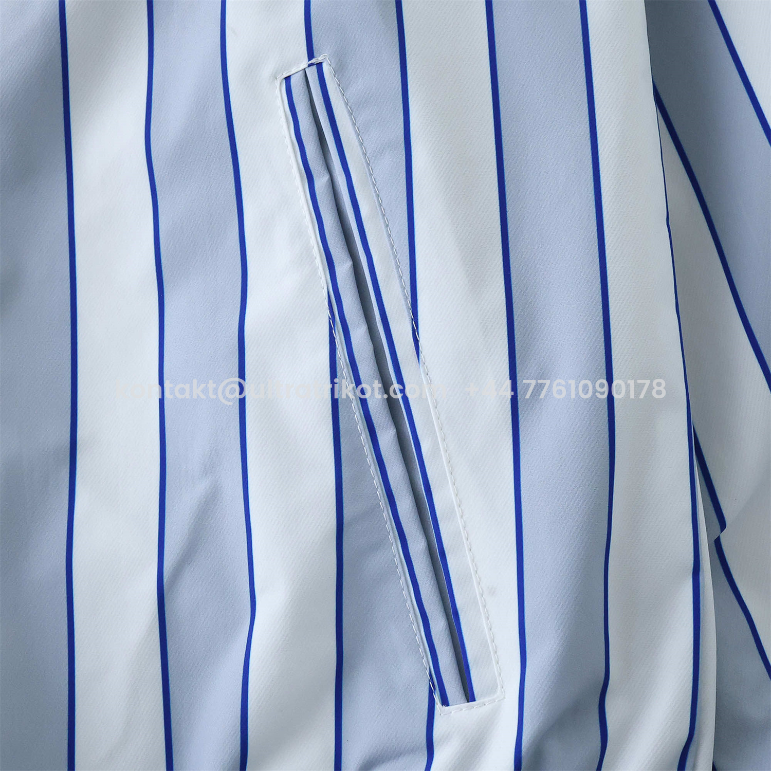 UltraTrikot-Everton 1988-89 Retro Style Double Sided Reversible Windbreaker - White & Grey