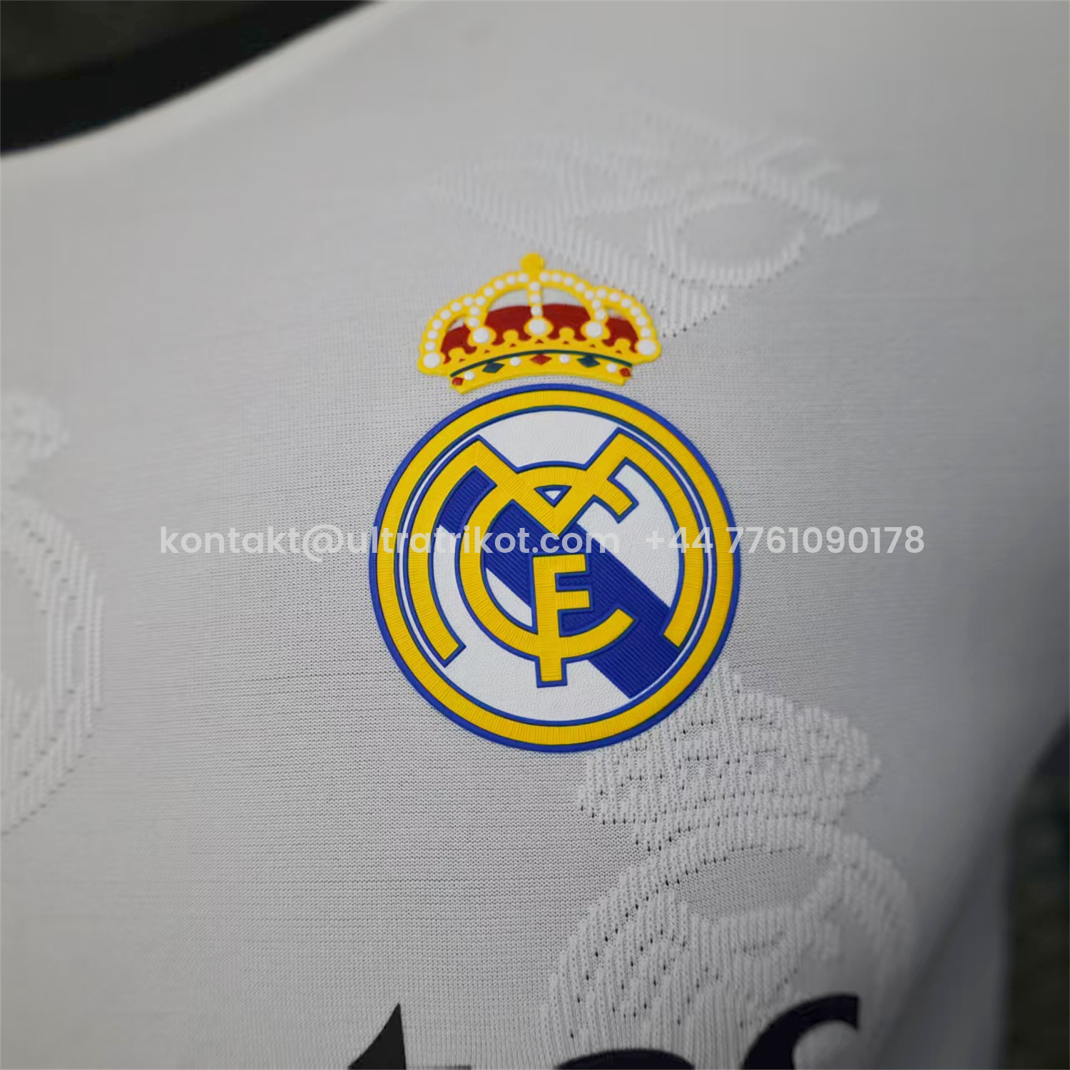 UltraTrikot-Real Madrid 25-26 White Team Logo Jacquard Special Jersey - Player Version