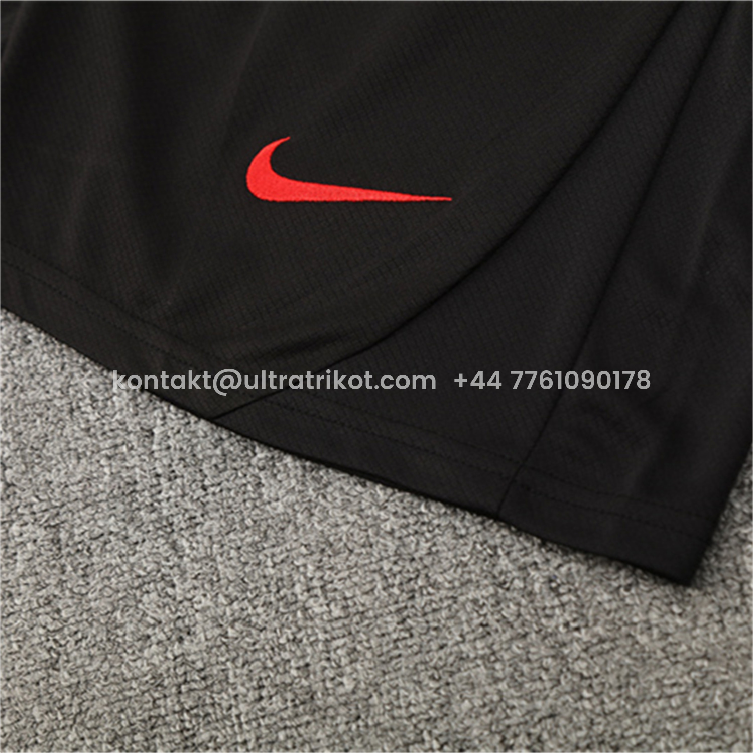 UltraTrikot-Paris Saint-Germain PSG 25-26 Kids Short-Sleeve Training Set - White Top & Black Shorts