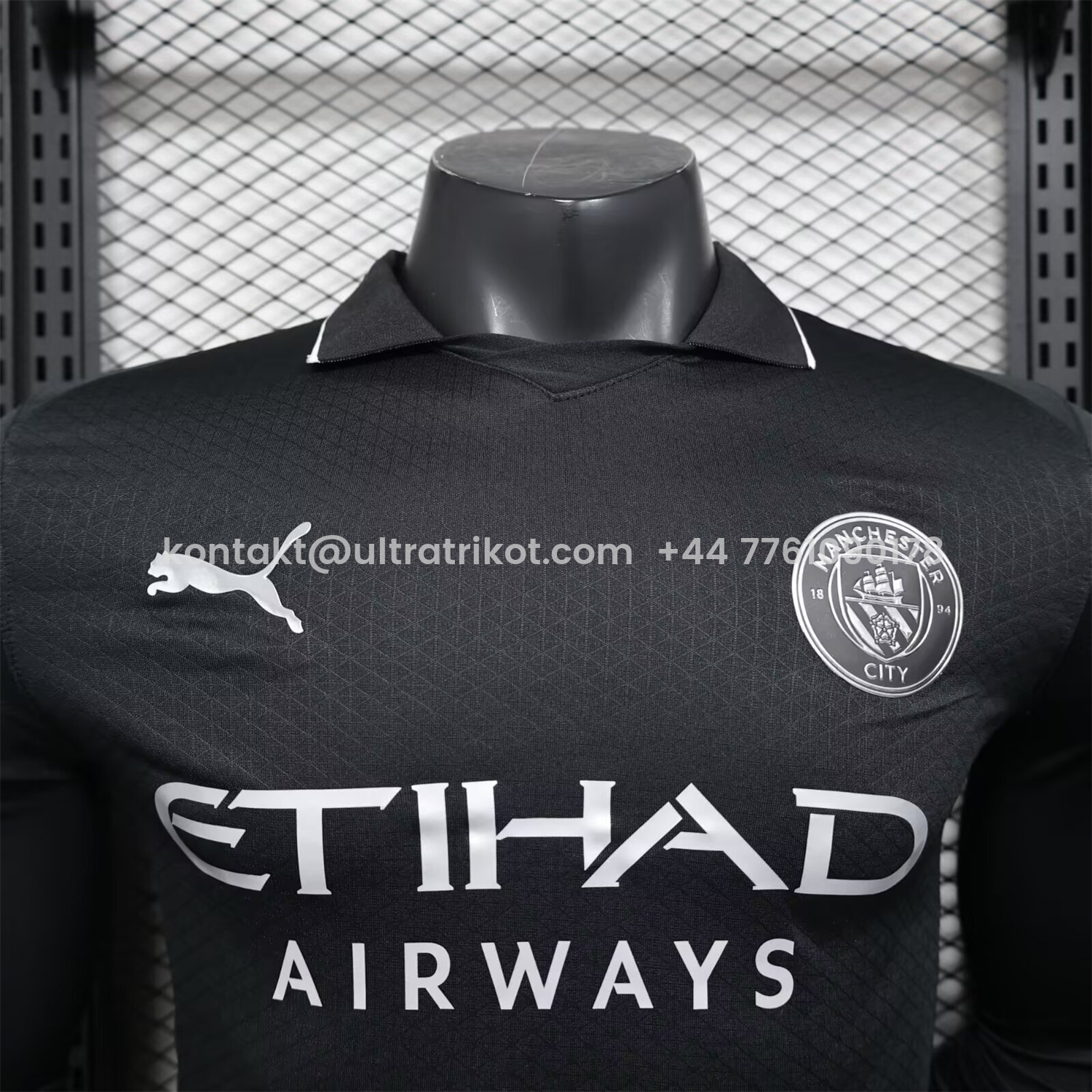 UltraTrikot-Manchester City 25-26 Away Black Long Sleeves Jersey - Player Version