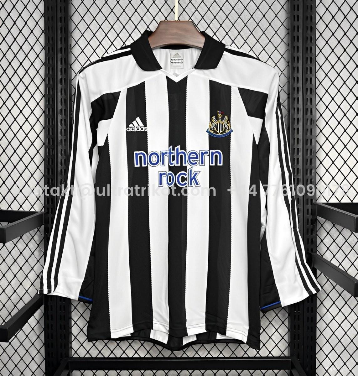 UltraTrikot-Retro Newcastle United 2003-05 Home Long Sleeve Jersey