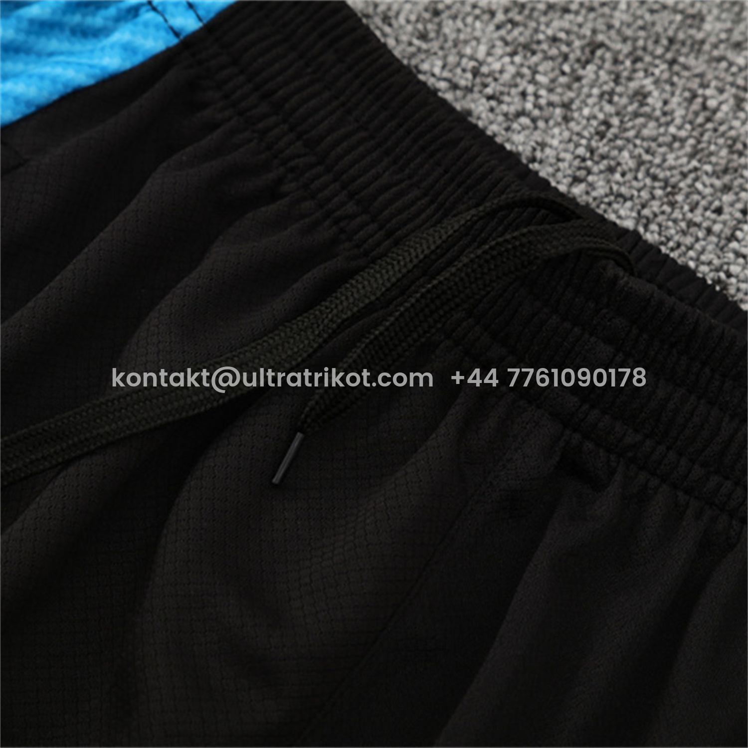 UltraTrikot-Napoli 25-26 Kids Short-Sleeve Training Set - Gray Mecha Top & Black Shorts