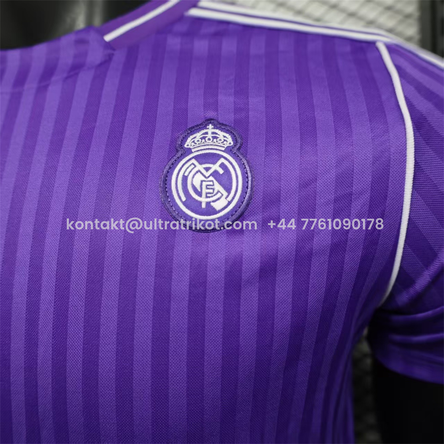 UltraTrikot-Real Madrid 25-26 Icon Range Trefoil Purple Travel Jersey - Player Version