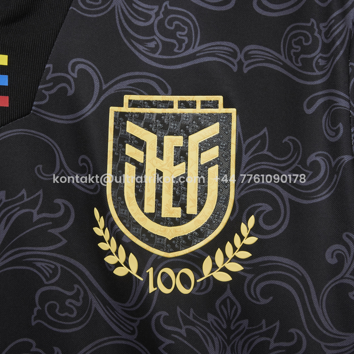 UltraTrikot-Ecuador 2026 Flowers Black Special Jersey - Fans Version
