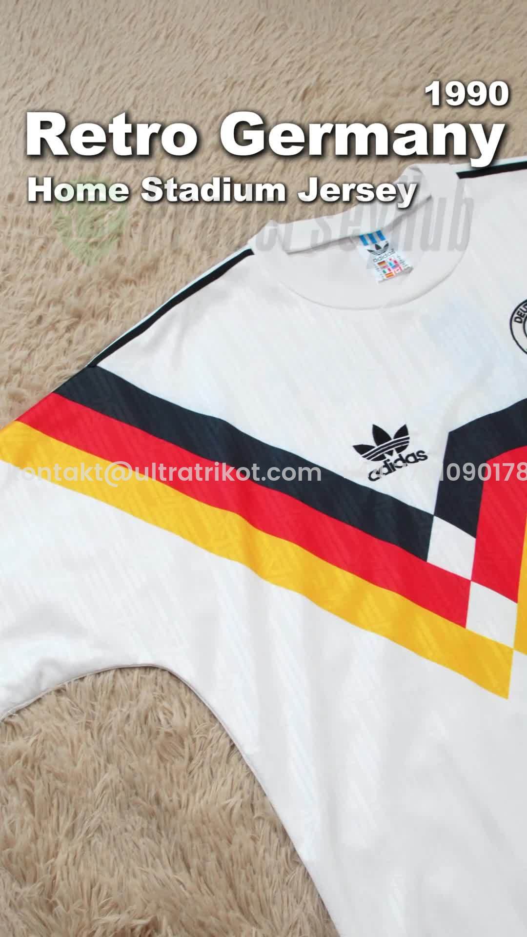 UltraTrikot-Retro Germany 1990 Home Stadium Jersey