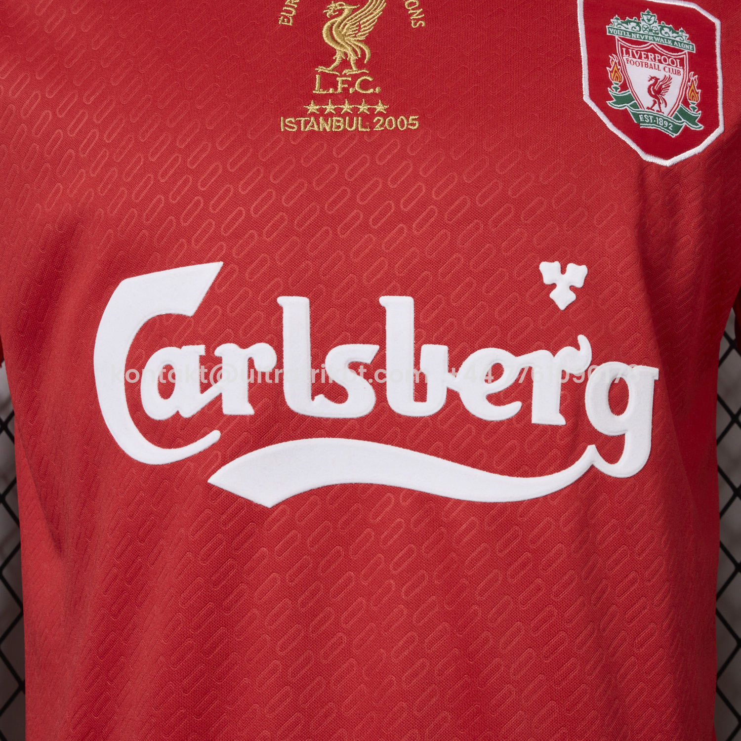 UltraTrikot-Liver.pool 25-26 Istanbul 2005 Anniversary Red Jersey - Fans Version