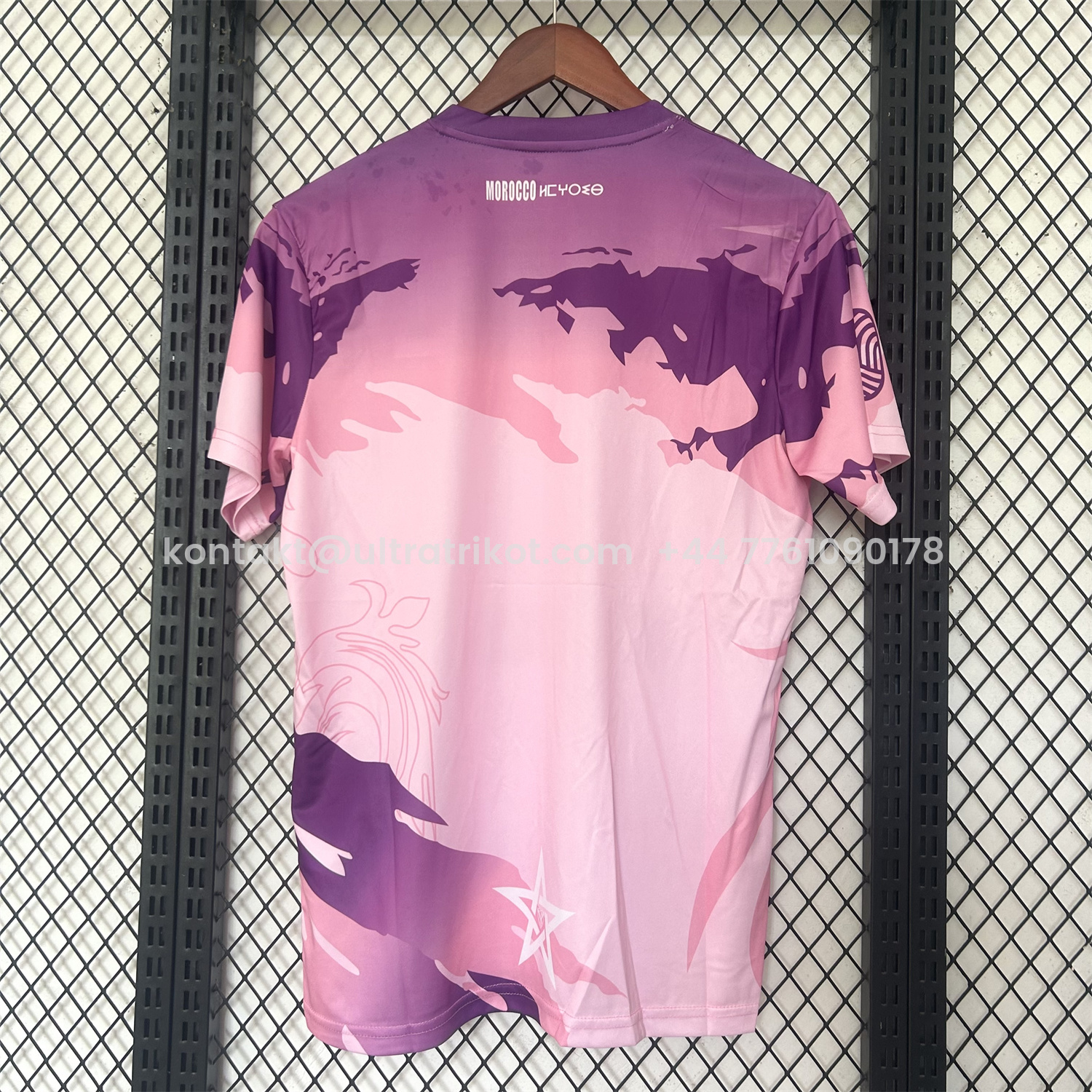 UltraTrikot-Morocco 25-26 Purple Pattern Pink Training Jersey - Fans Version