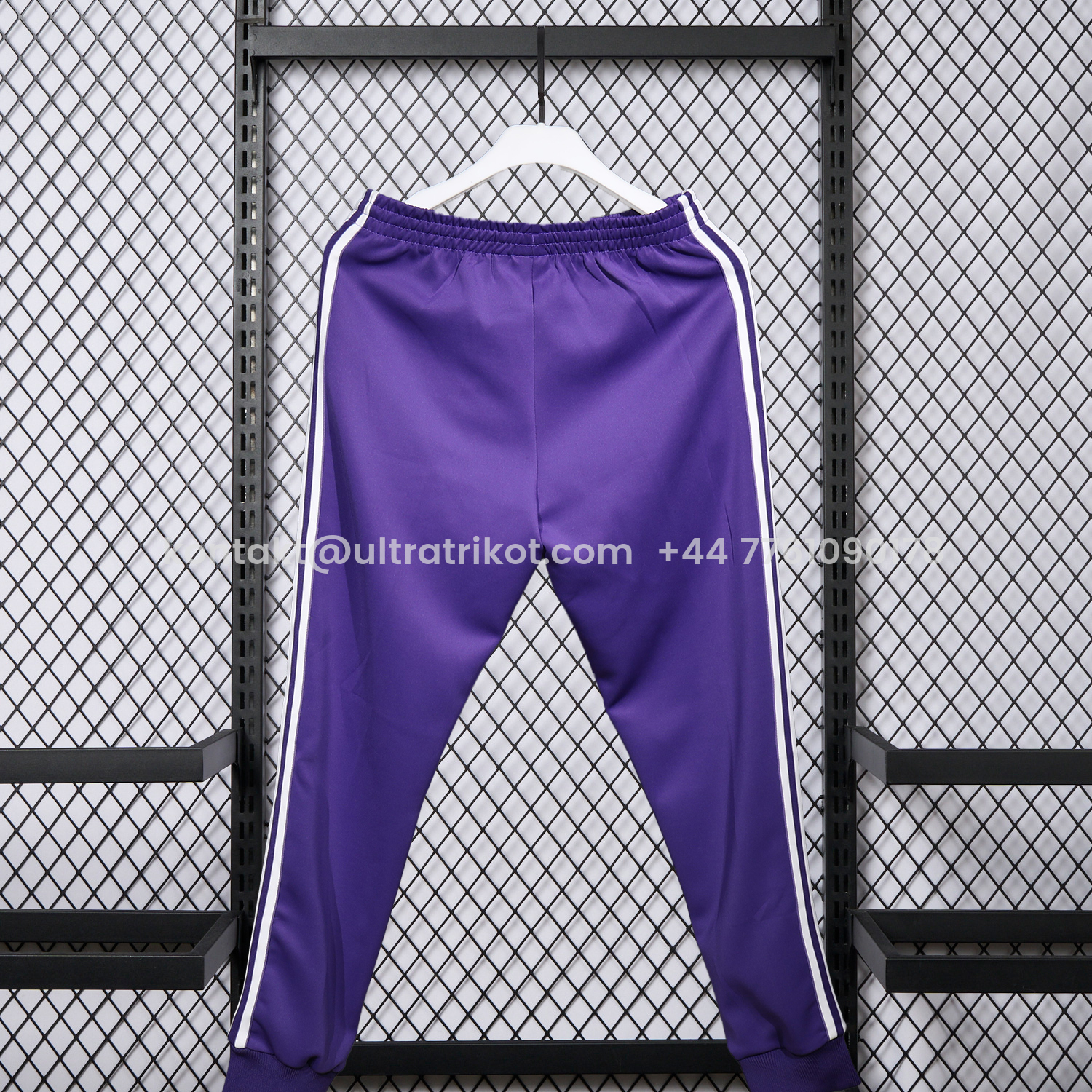 UltraTrikot-Real Madrid 25-26 White Lines Training Set - Purple Top and Purple Pants