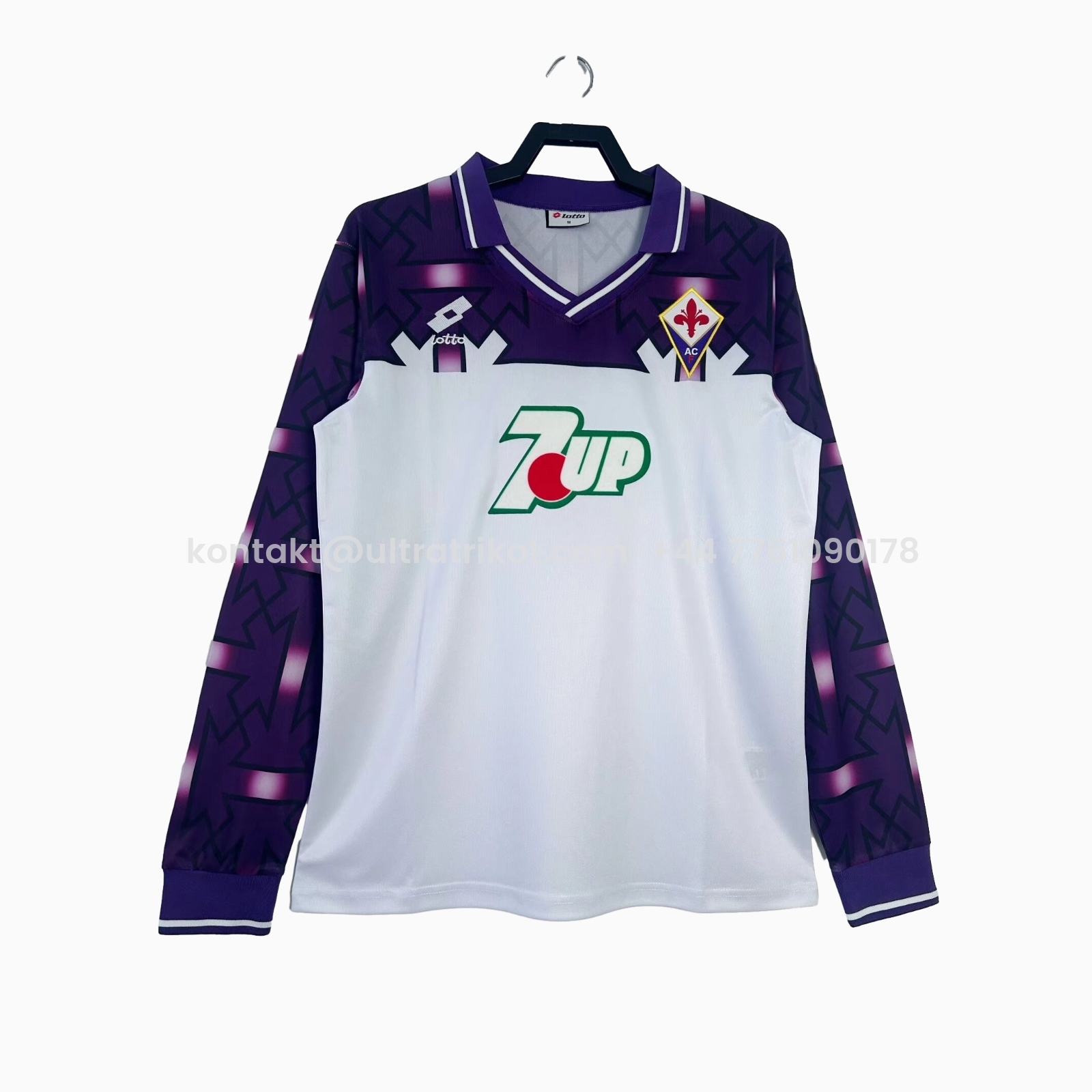 UltraTrikot-Retro Fiorentina 1992-93 Away Long Sleeve Jersey