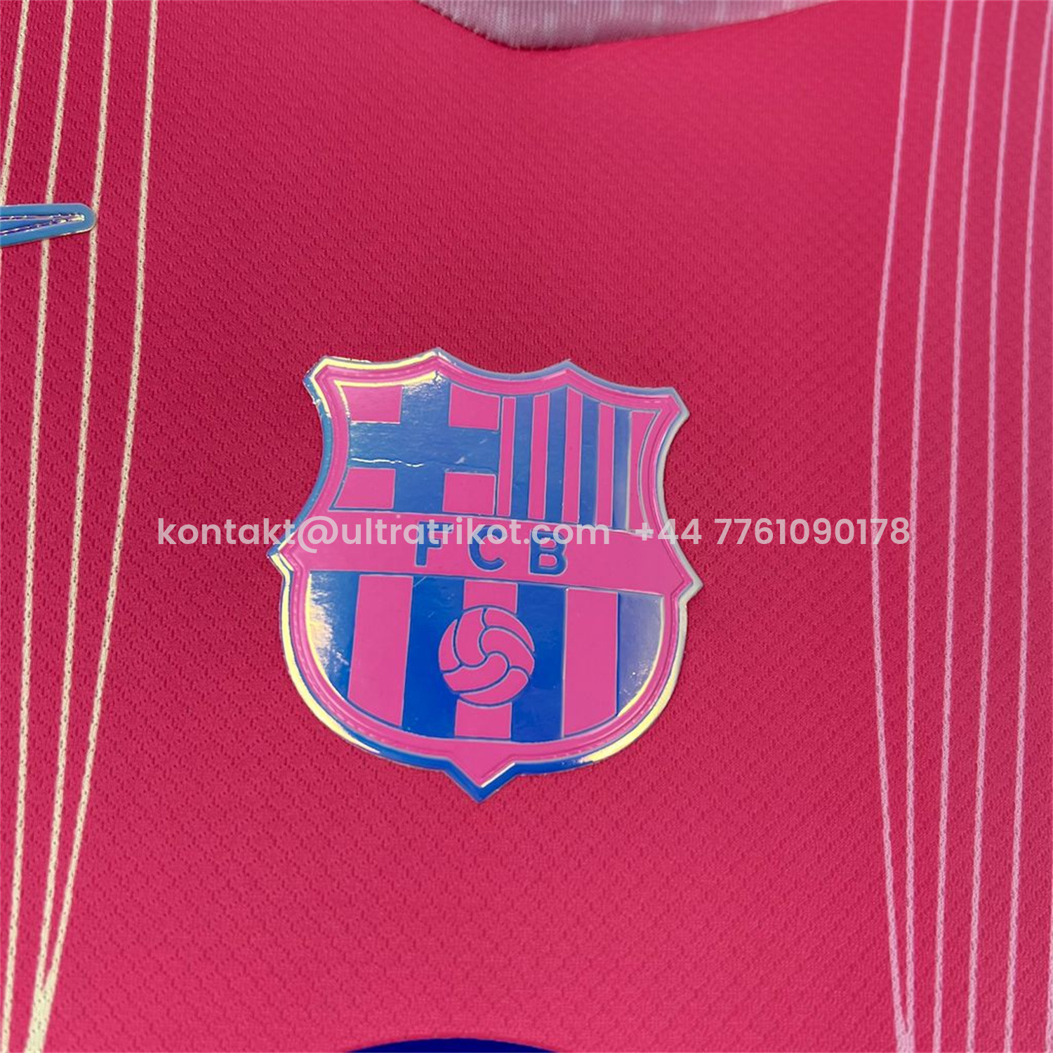 UltraTrikot-Barcelona 25-26 T90 White Lines Pink Gradient Special Jersey - Fans Version