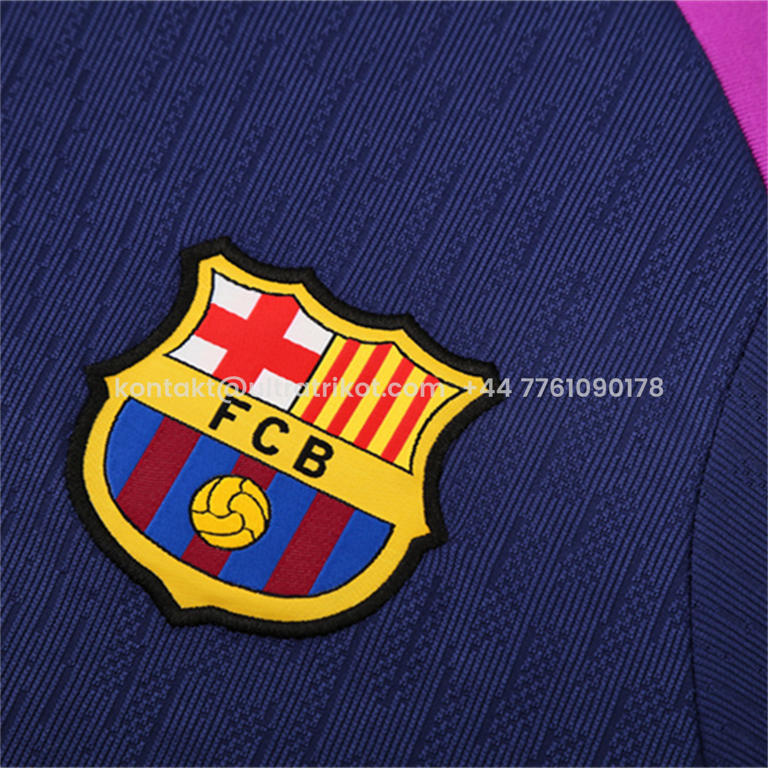 UltraTrikot-Barcelona 25-26 Long Sleeve Training Set - Royal Blue Top Yellow Sponsor & Royal Blue Pants