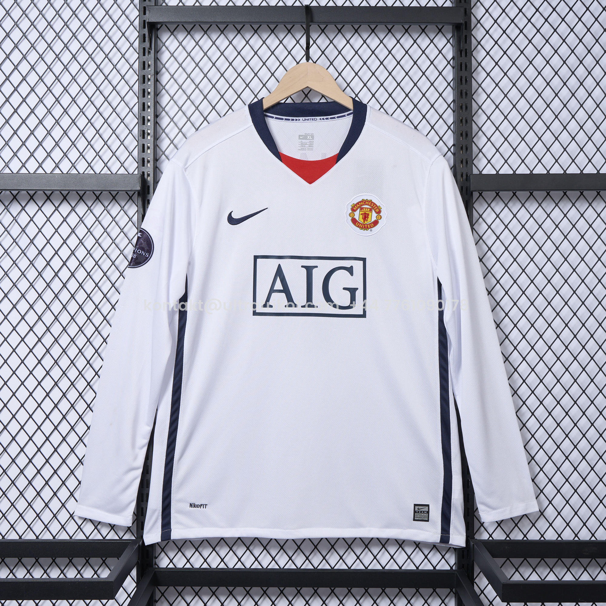UltraTrikot-Retro Manchester United 08-09 Away Long Sleeve Jersey