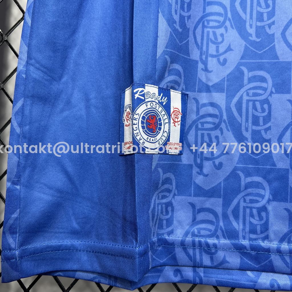 UltraTrikot-Retro Glasgow Rangers 1996-97 Home Stadium Jersey