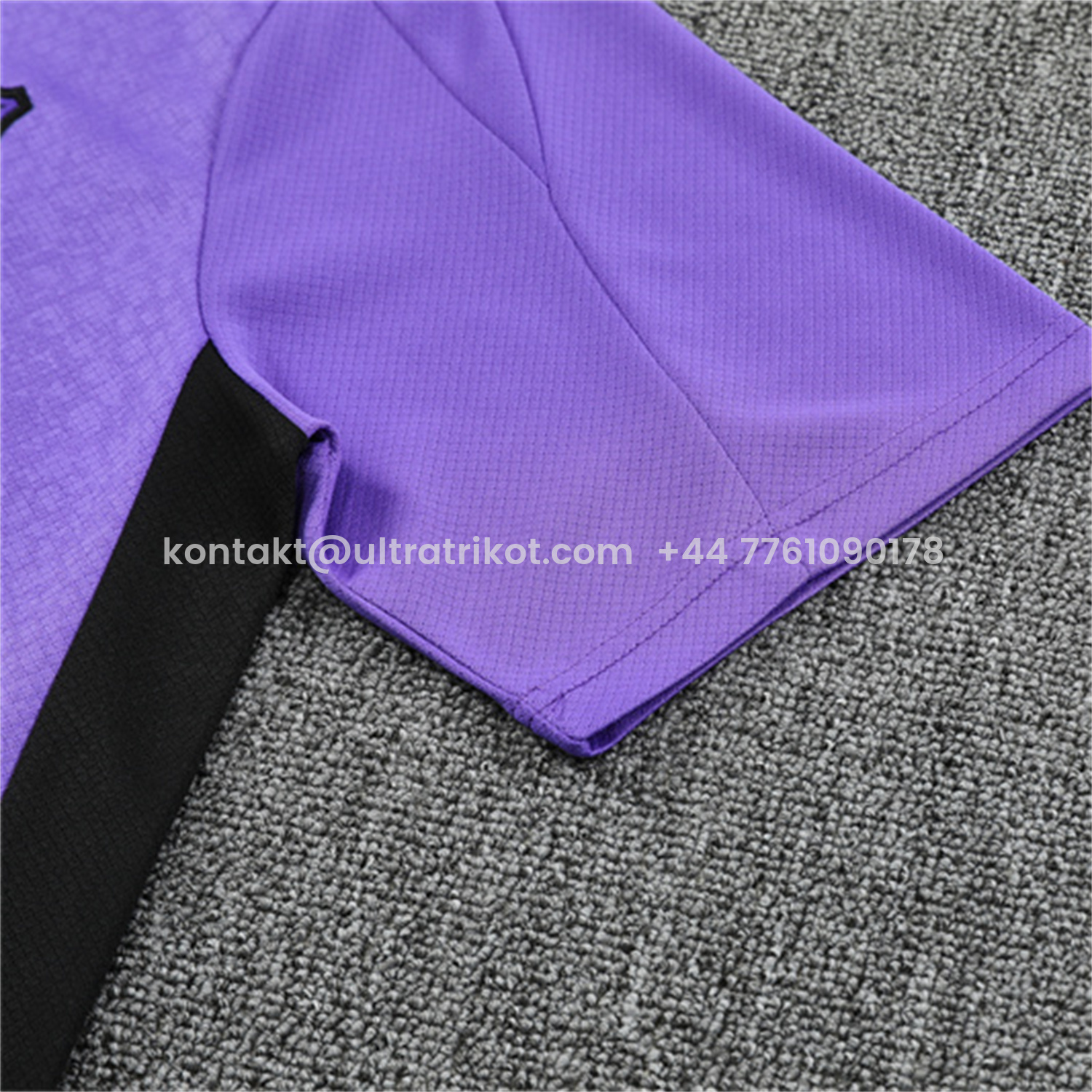 UltraTrikot-Barcelona 25-26 X KB Kids Short-Sleeve Training Set - Purple Top & Black Shorts