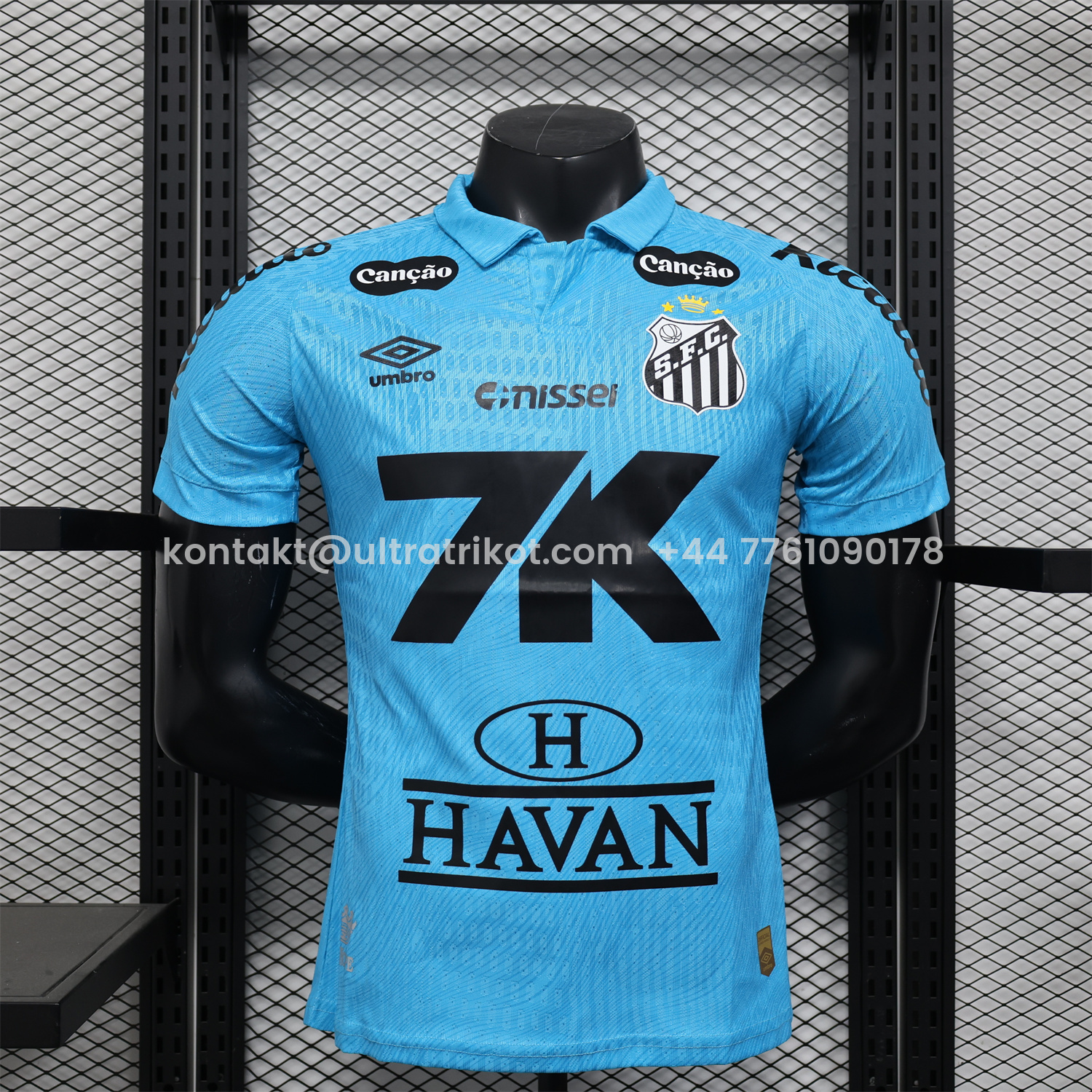 UltraTrikot-Santos 25-26 Third Blue Jersey - Play Version