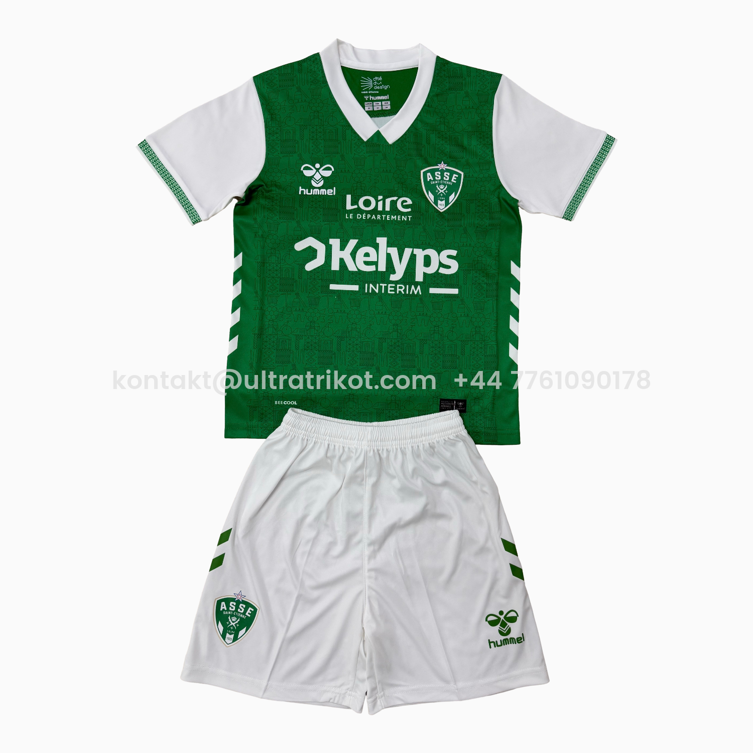 UltraTrikot-AS Saint-Etienne 25-26 Home Men's Adult Jersey Set - Fans Version