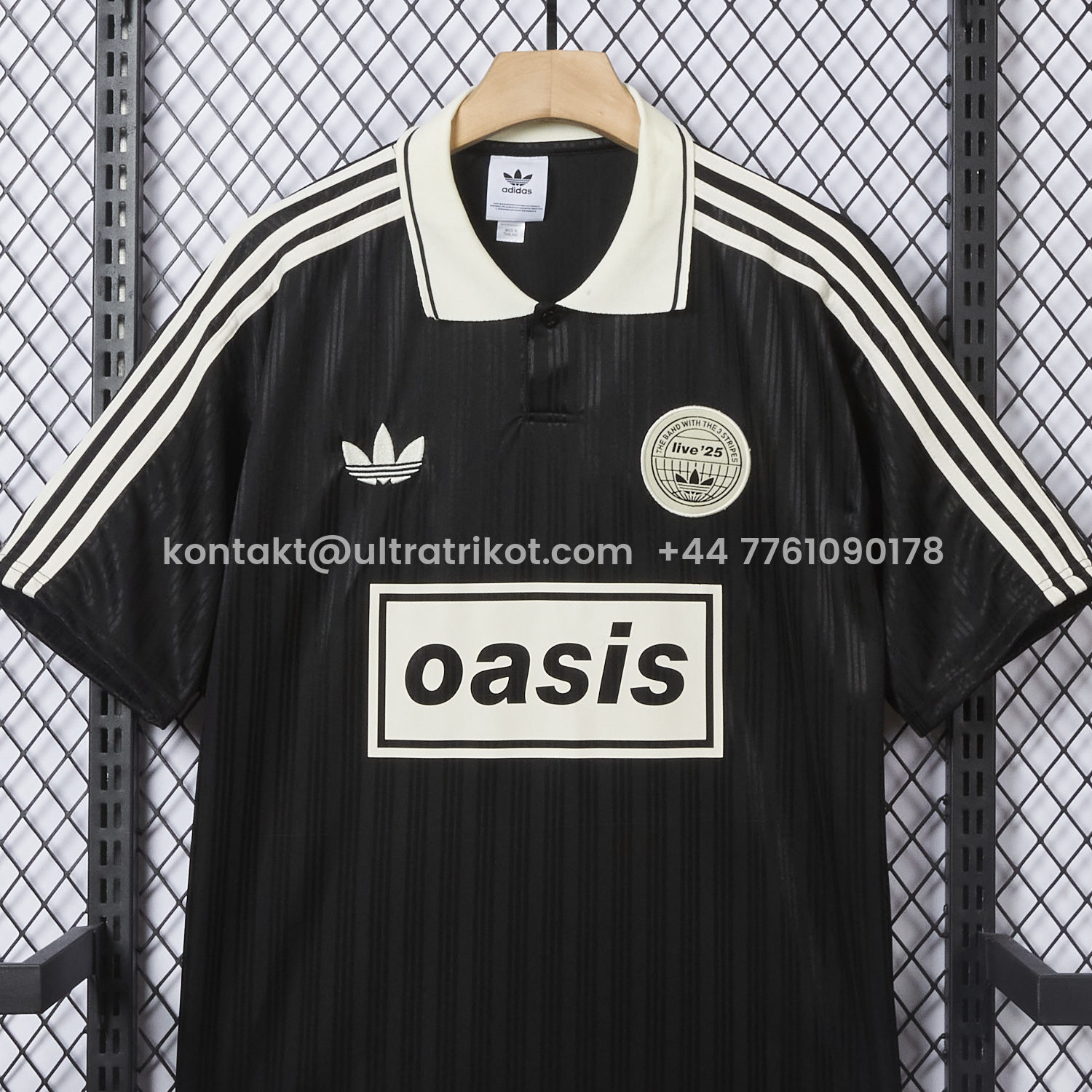 UltraTrikot-Bohemian 25-26 Oasis Originals Tour Black Jersey With Number 25 - Fans Version